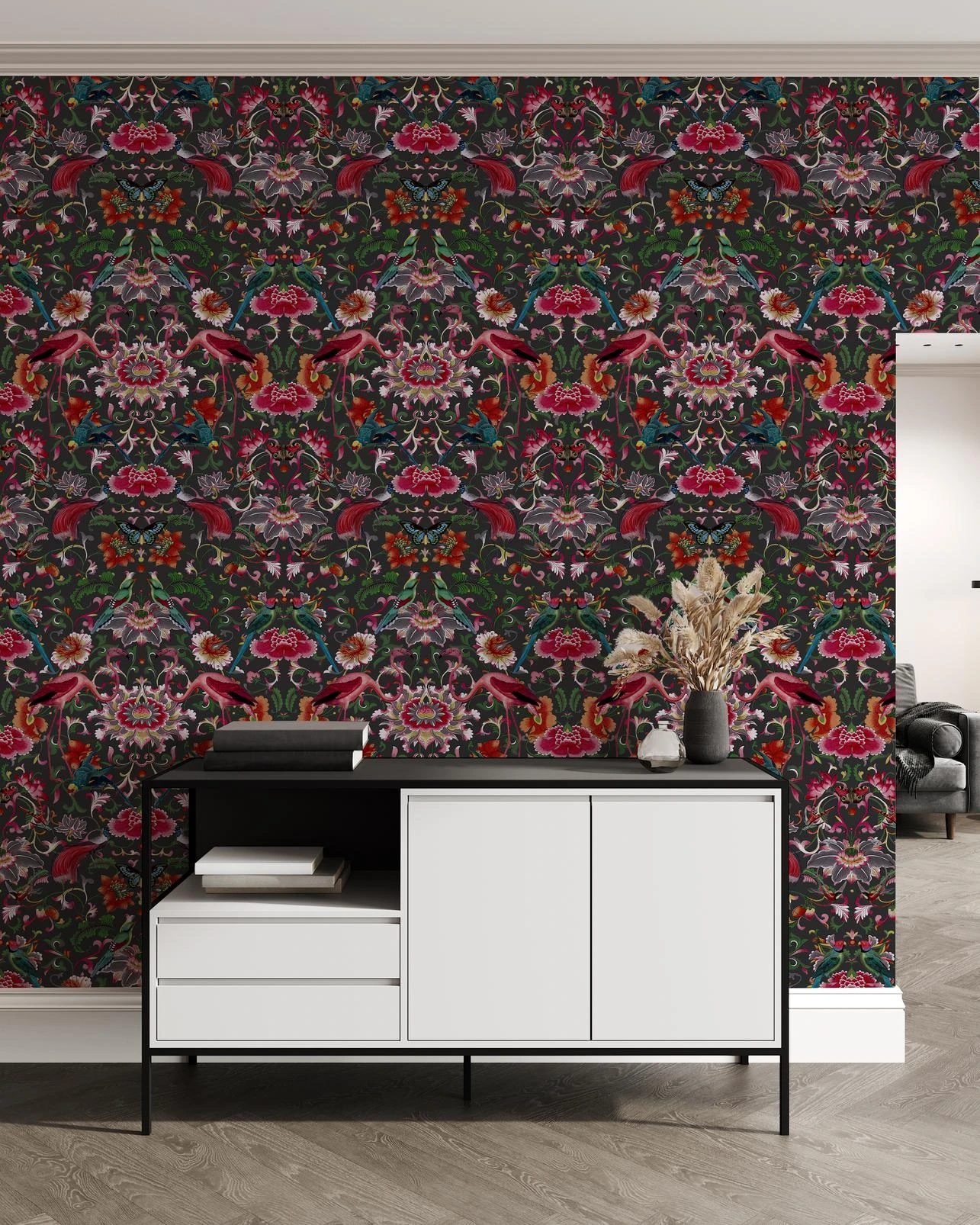 Transform Splendid Red Peel and Stick Wallpaper - 129690_ROOMSET_Splendid Red _01.jpg