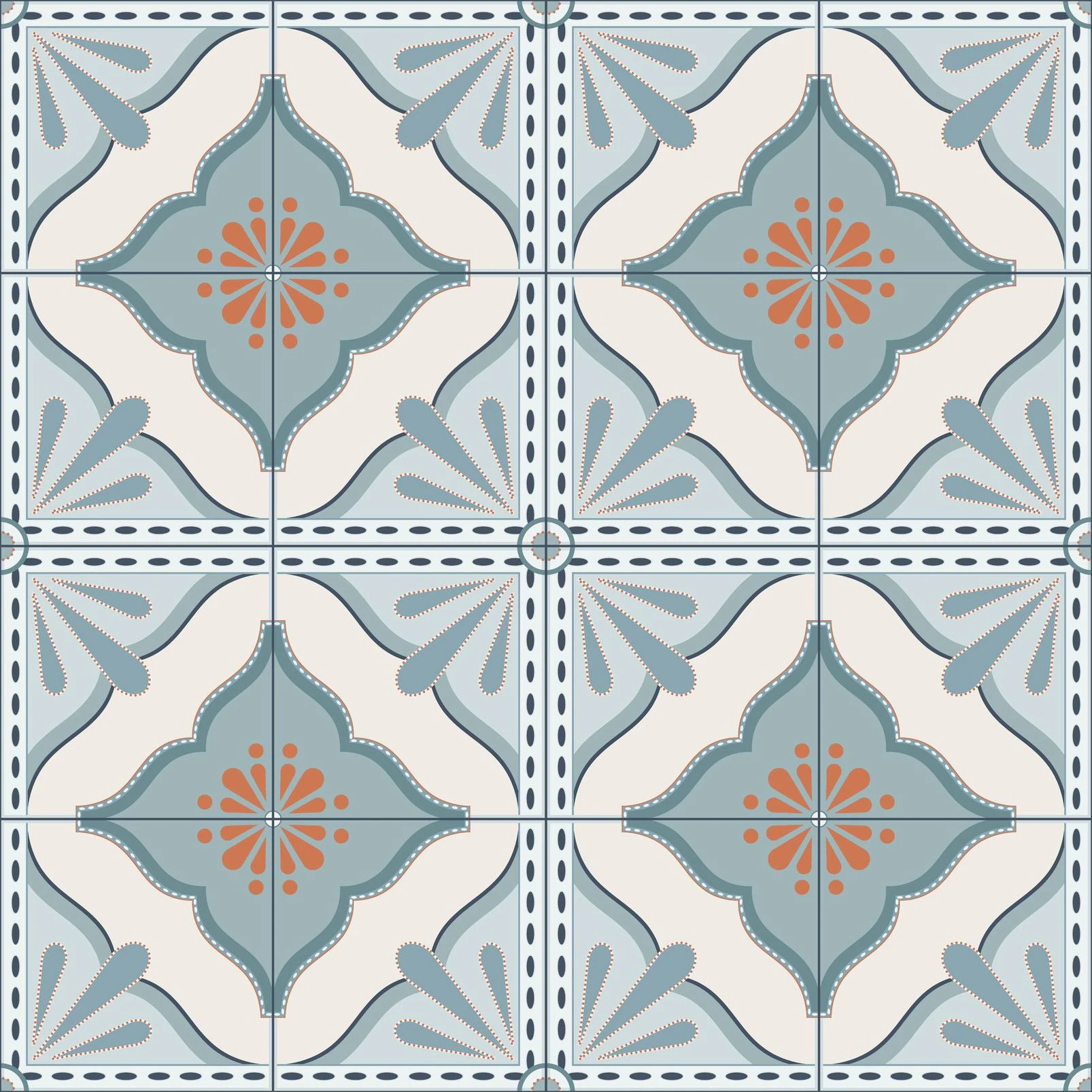 Transform Large Tile Blue Peel and Stick Wallpaper - 129666_TILE_Large Tile Blue _01.jpg