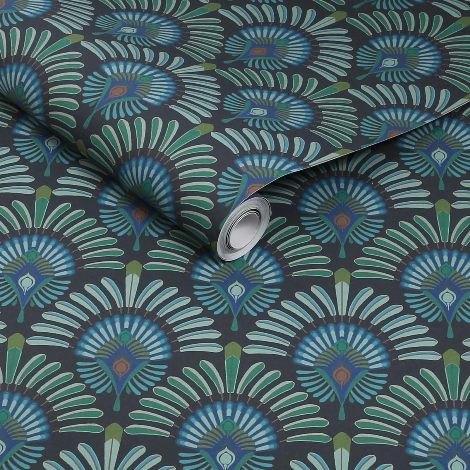 Transform Peacock Green Peel and Stick Wallpaper - 129645_ROLLSHOT_Peacock Green _01.jpg