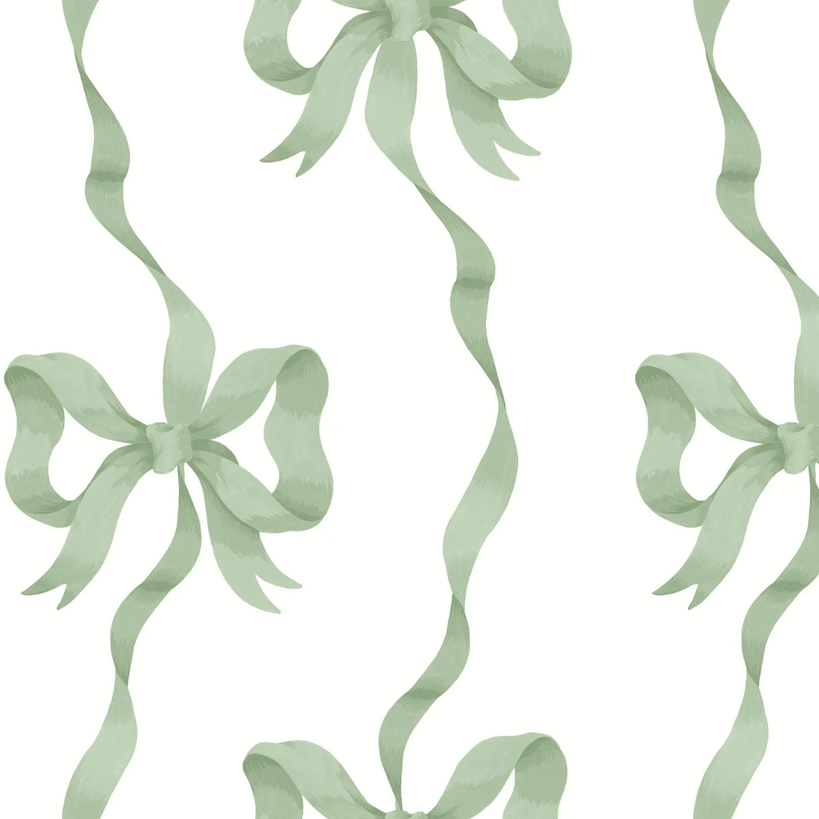 Cath Kidston Ribbon Bow Sage Wallpaper - 142049_TILE_RIBBON_BOW_SAGE_01.jpg