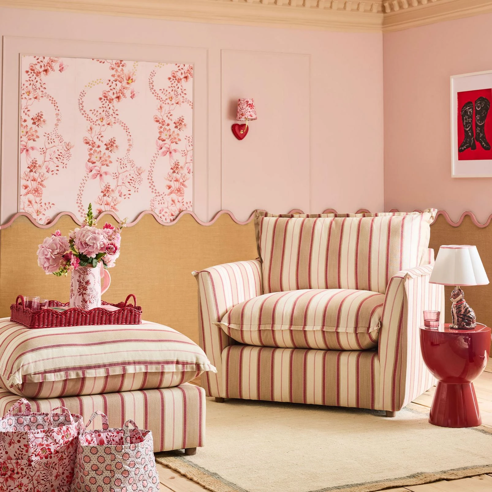 Cath Kidston Road Floral Pink & Red Wallpaper - 142045_ROOMSET_ROAD_FLORAL_PINK_&_RED_03.jpg