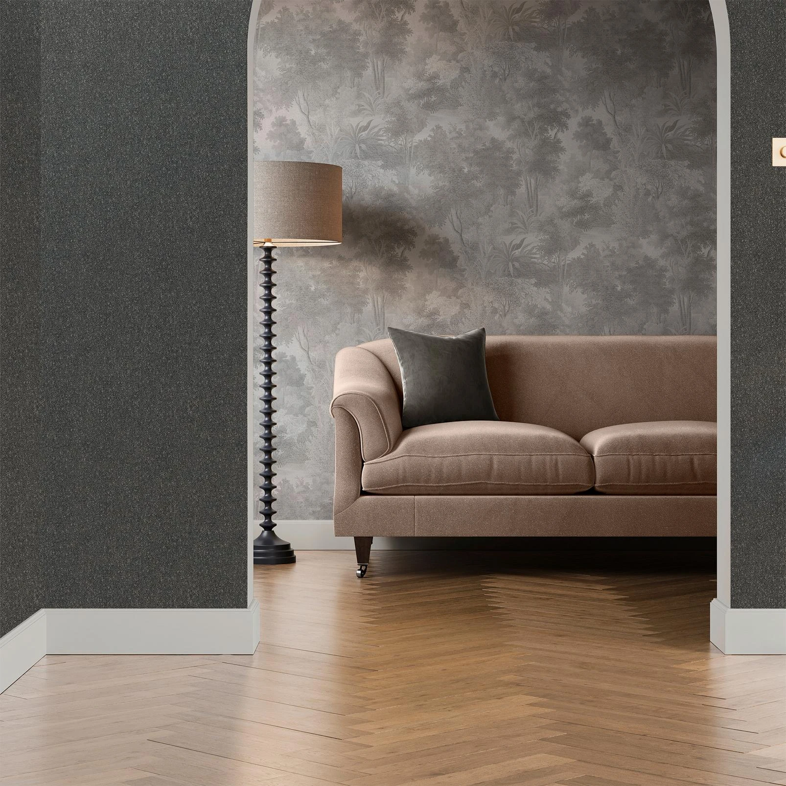 Hearthbound Texture Charcoal Wallpaper - 143389_ROOMSET_HEARTHBOUND TEXTURE CHARCOAL_01.jpg