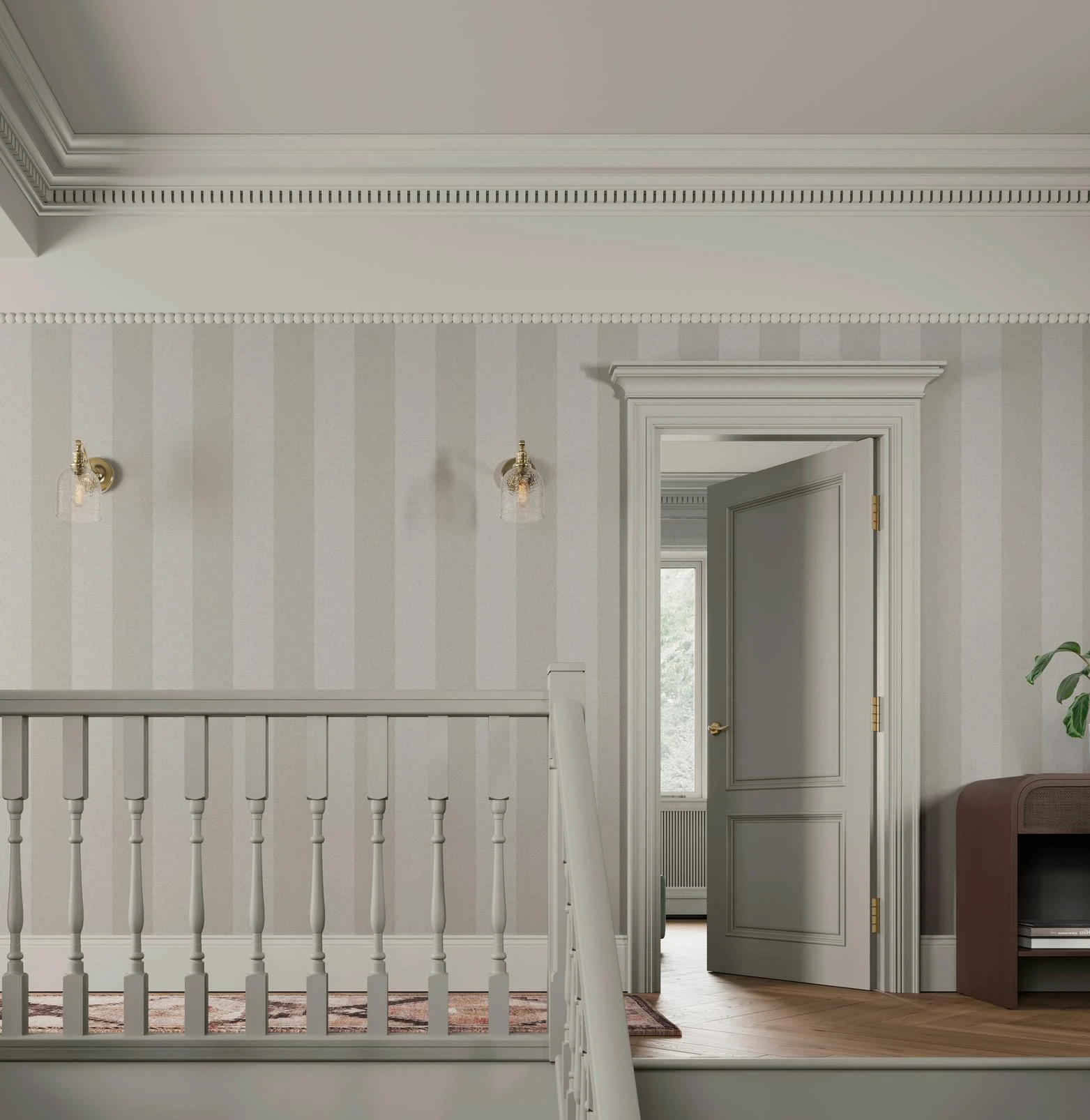 Regent Stripe Stone Wallpaper - 142528_ROOMSET_REGENT STRIPE STONE_01.jpg