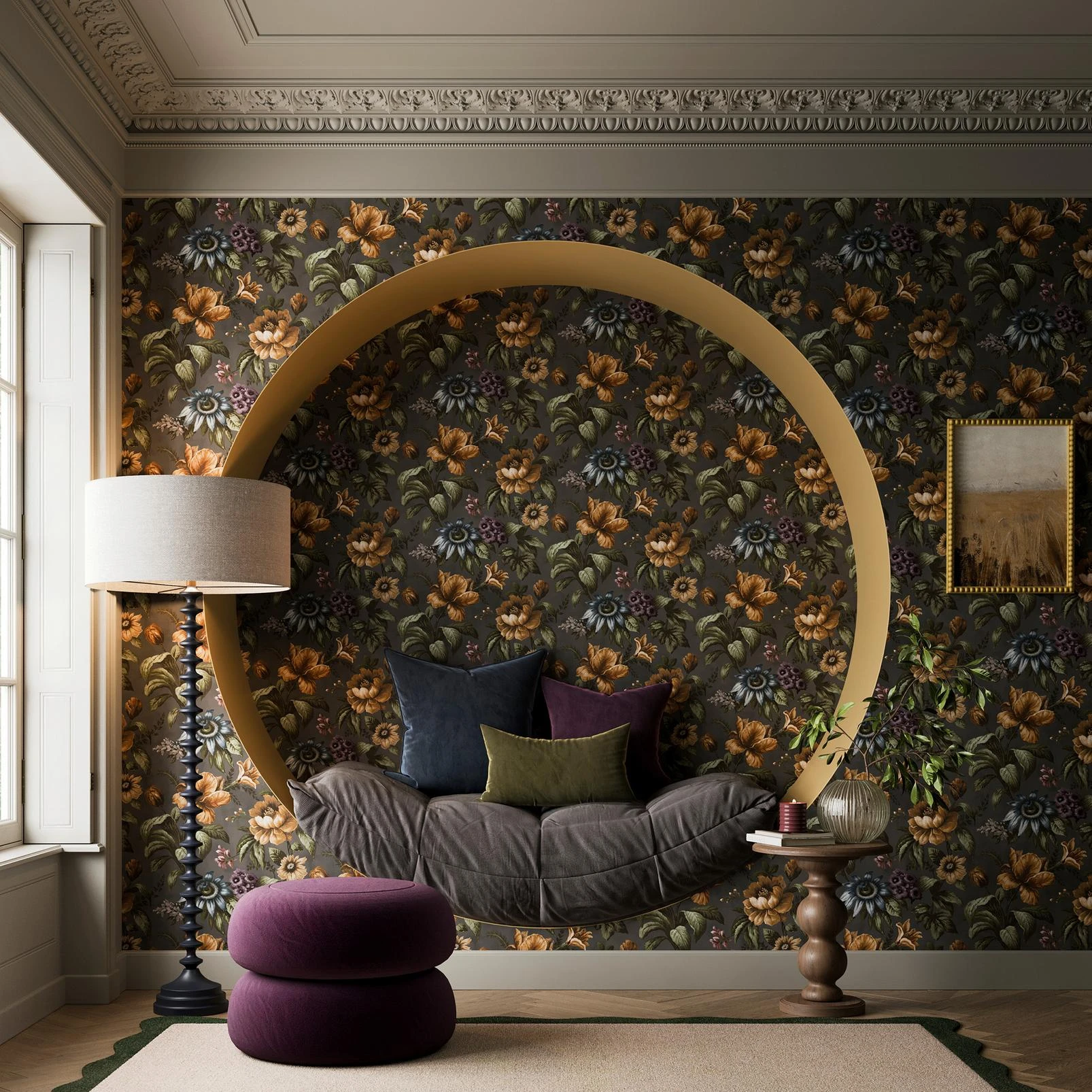 Gardenia Charcoal Wallpaper - 142535_ROOMSET_GARDENIA CHARCOAL_04.jpg