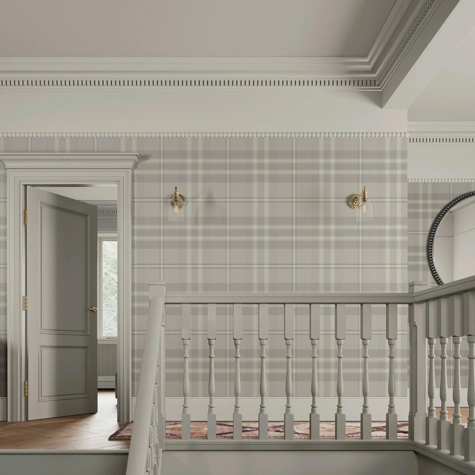 Eildon Weave Stone Wallpaper - 142534_ROOMSET_EILDON WEAVE STONE_01.jpg