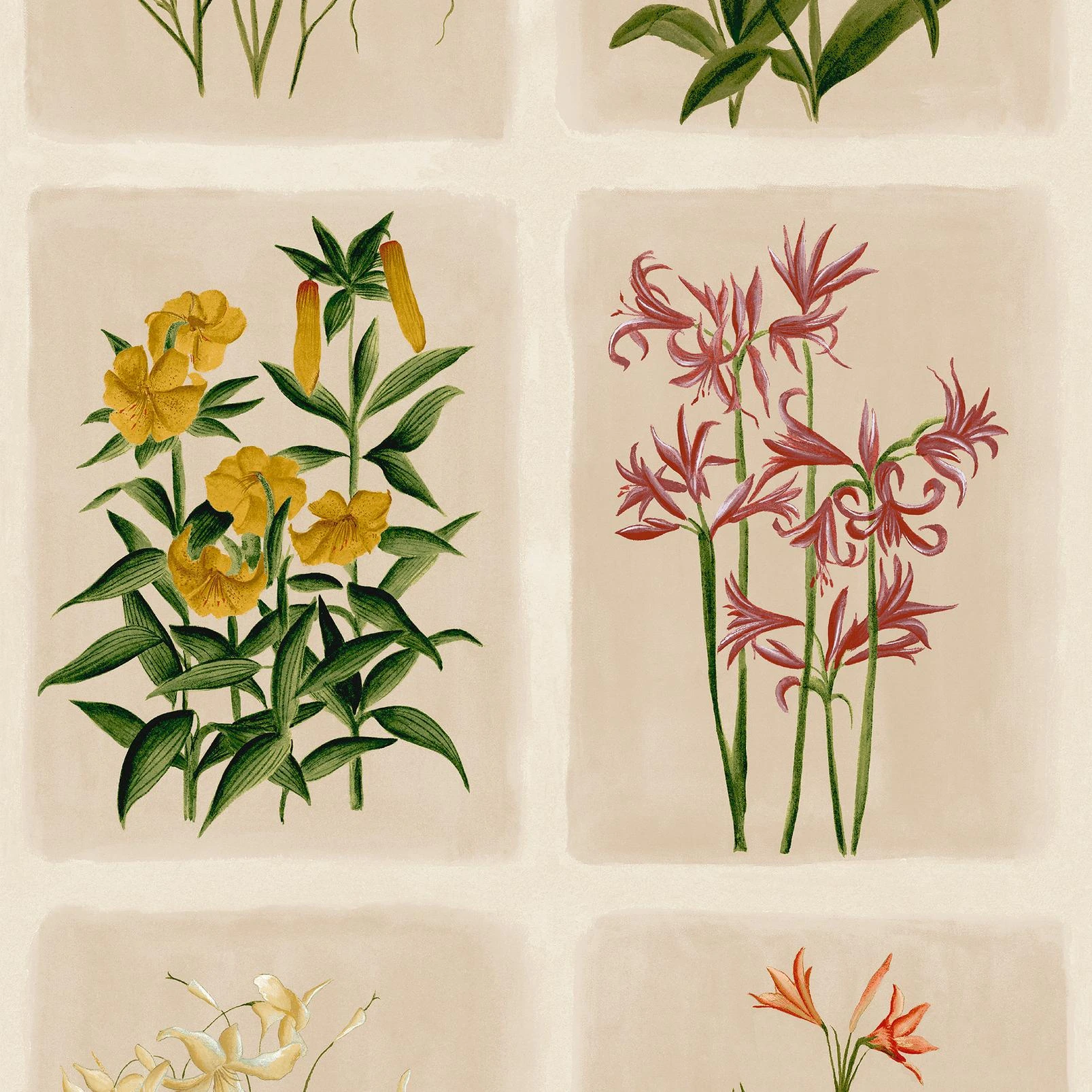 Laura Ashley Pershore Postcards Linen Wallpaper - 143334_TILE_PERSHORE POSTCARDS LINEN_01.jpg