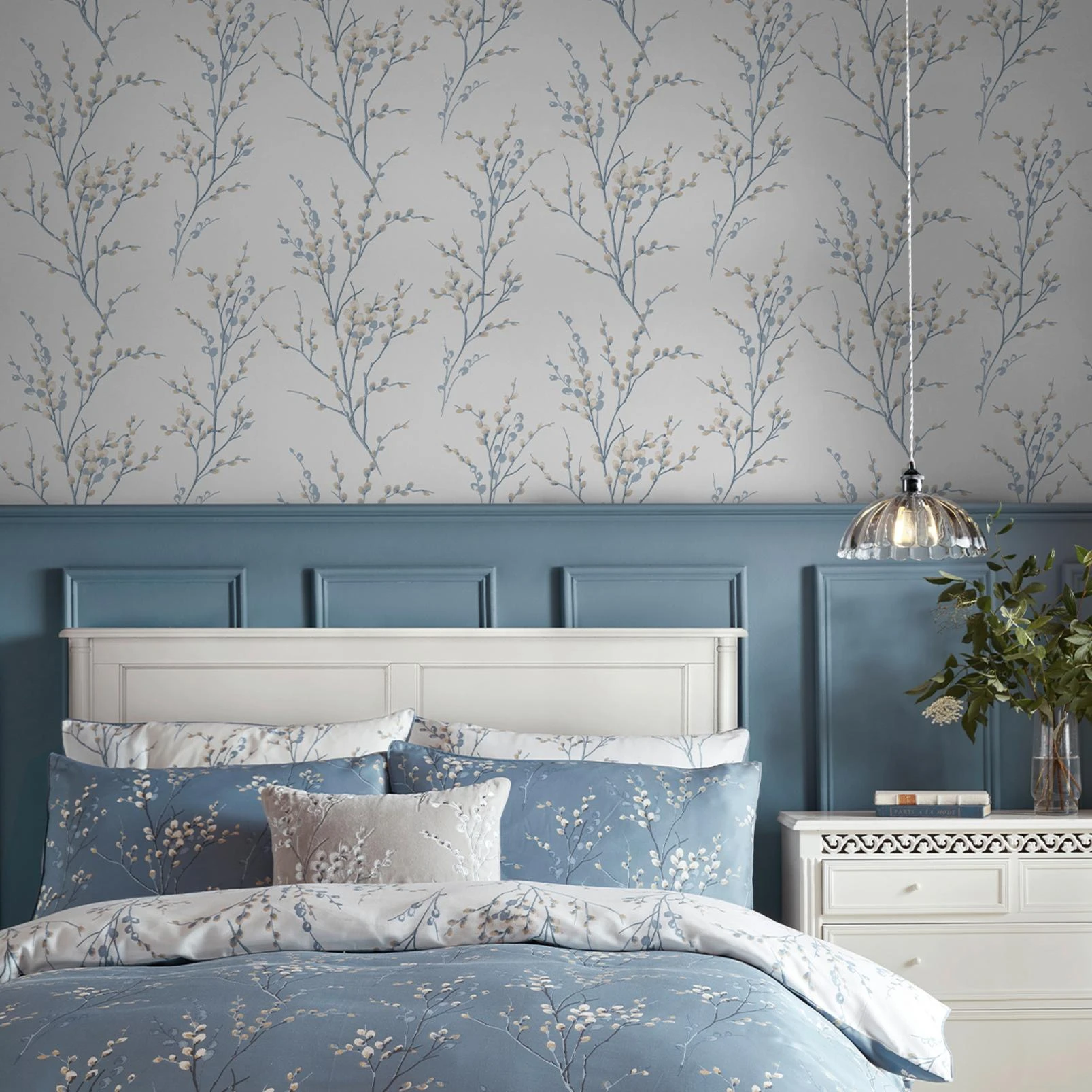 Laura Ashley Pussy Willow Seaspray Wallpaper - 143337_ROOMSET_PUSSY WILLOW SEASPRAY_01.jpg