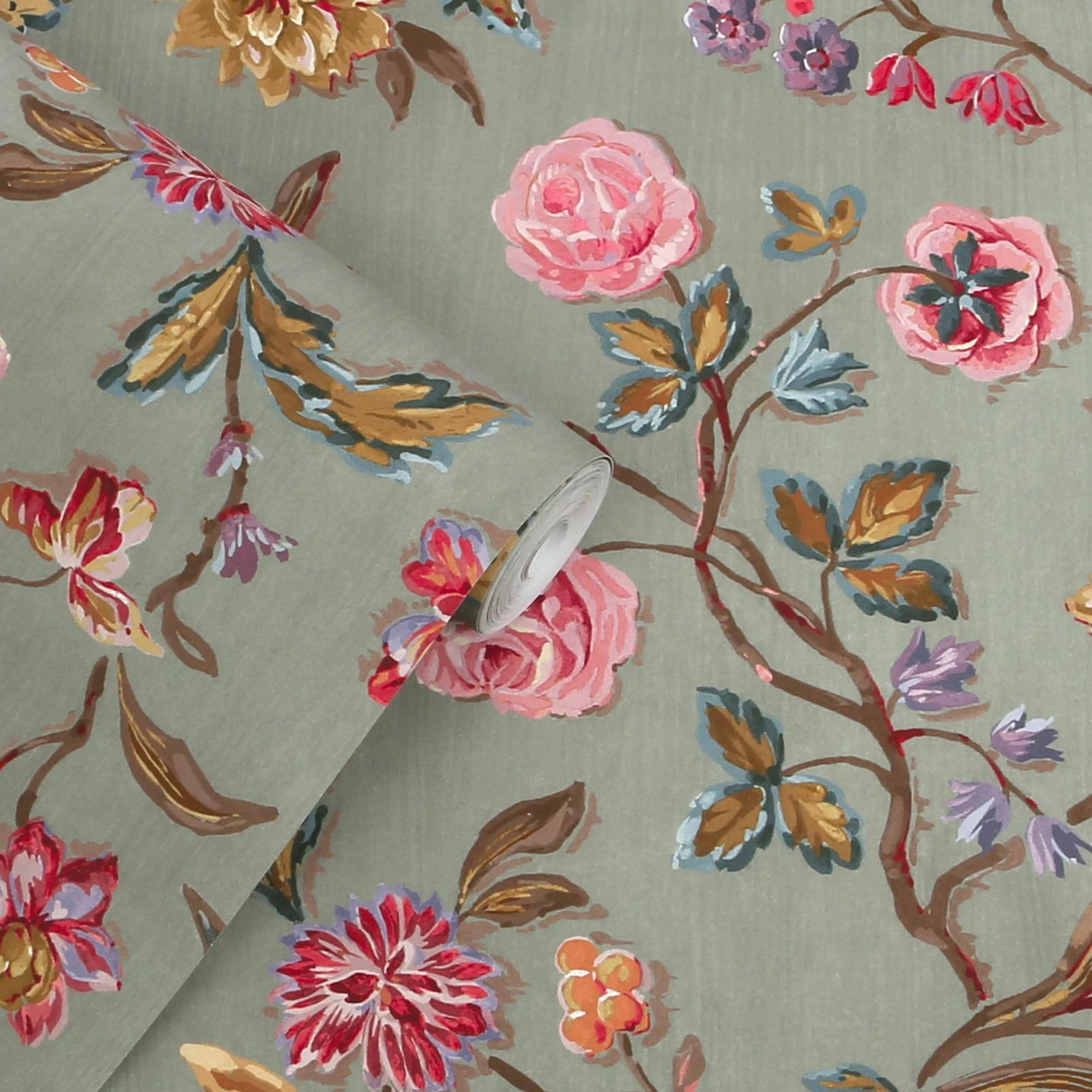 Laura Ashley Lingmell Trail Antique Green Wallpaper - 143320_ROLLSHOT_LINGMELL TRAIL ANTIQUE GREEN_01.jpg