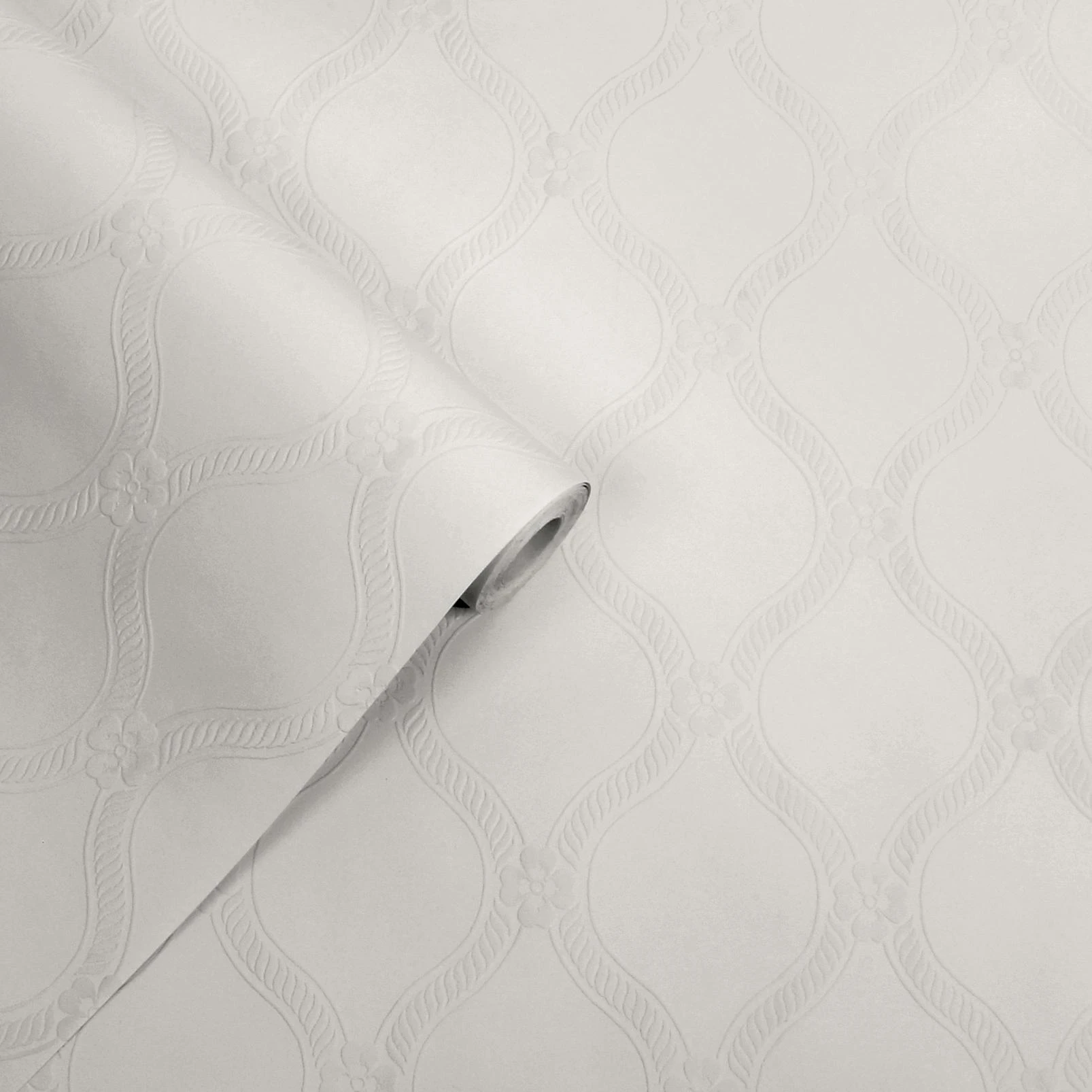 Laura Ashley Landford Paintable Wallpaper - 143258_ROLLSHOT_LANDFORD PAINTABLE WHITEL_01.jpg