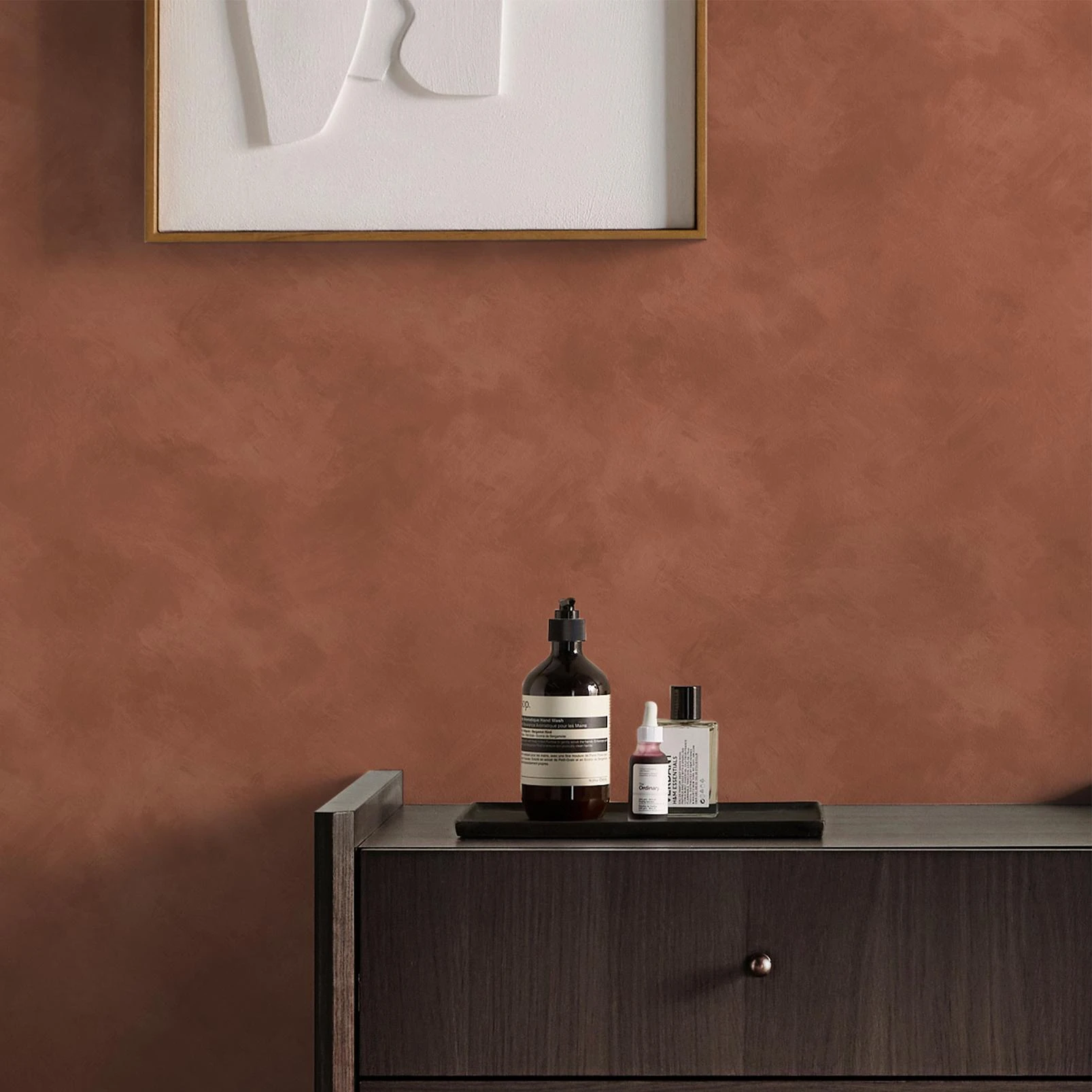 Made Shae Terracotta Limewash Wallpaper - 145231_ROOMSET_SHAE TERRACOTTA LIMEWASH_01.jpg