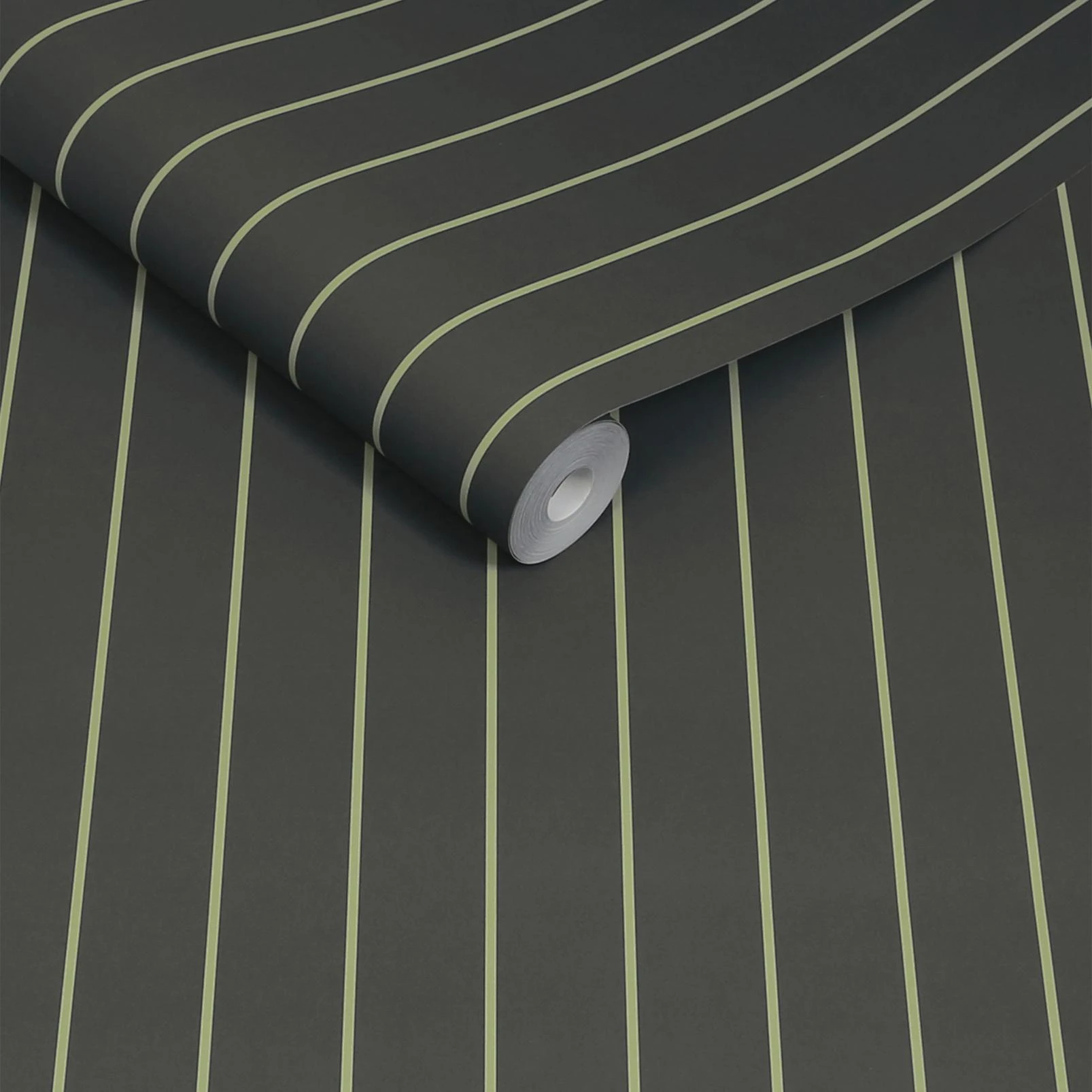 Made Kyria Navy & Mint Stripe Wallpaper - 145219_ROLLSHOT_KYRIA NAVY & MINT STRIPE_01.jpg