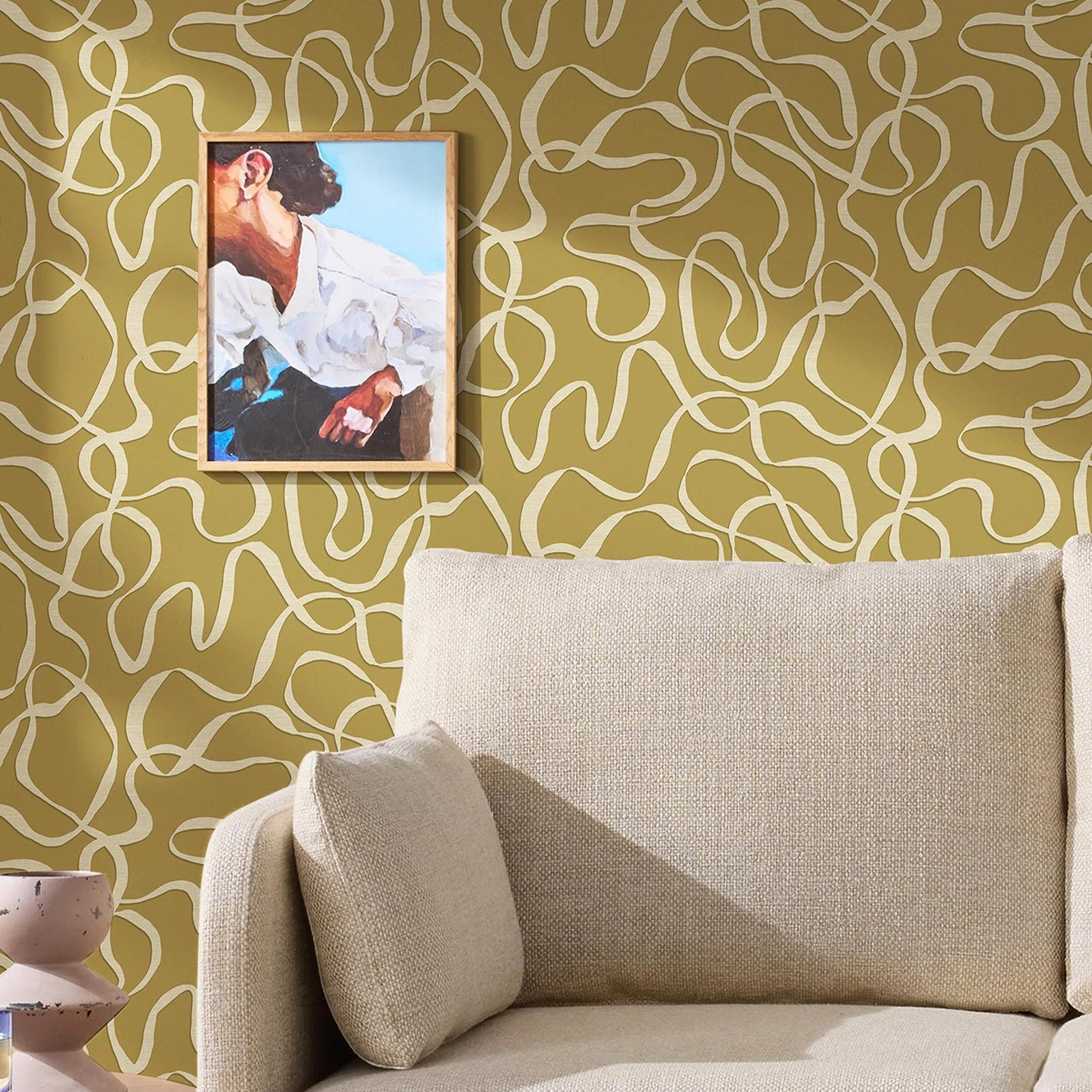Made Varri Ochre Wallpaper - 145213_ROOMSET_VARRI OCHRE_01.jpg
