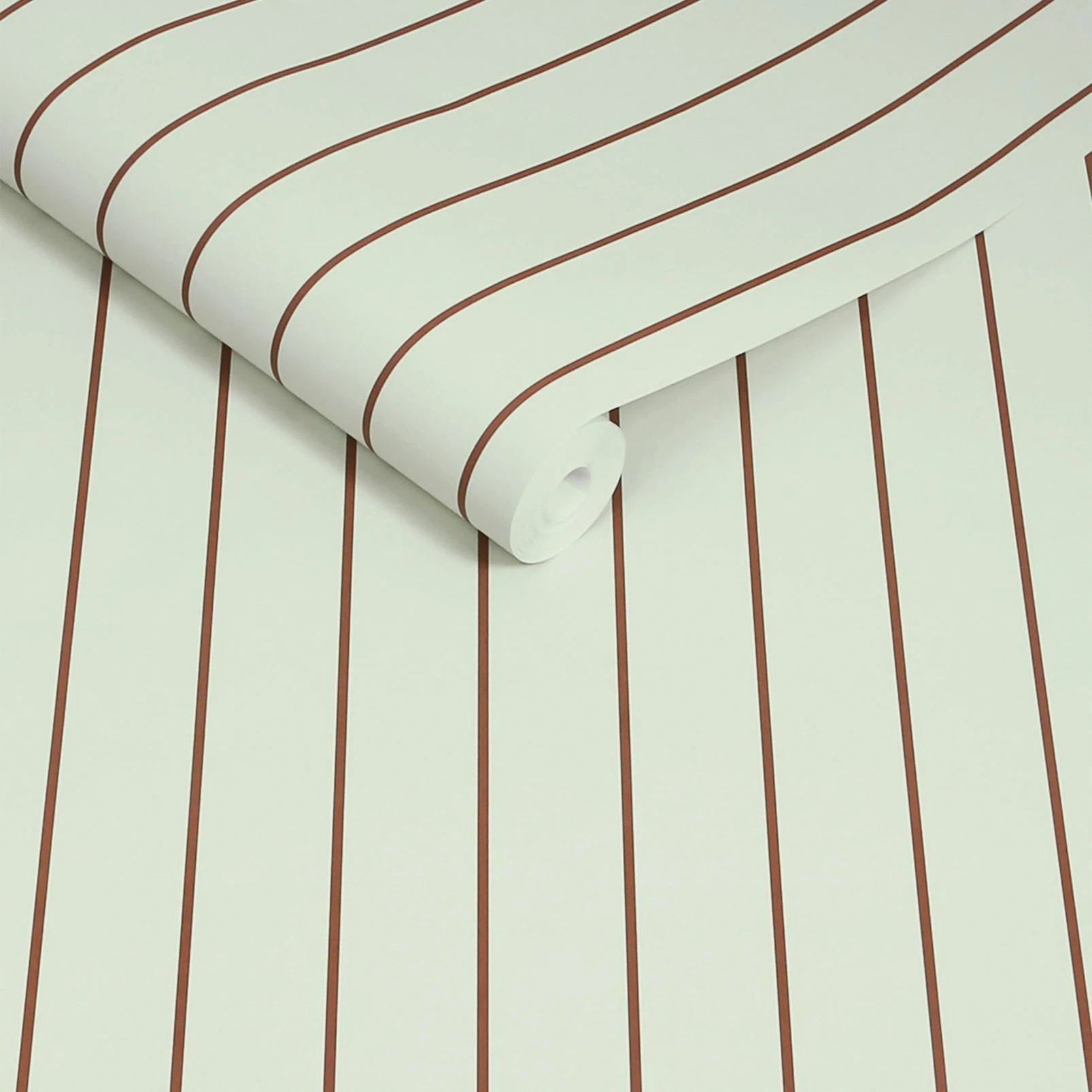 Made Kyria Mint & Chocolate Stripe Wallpaper - 145218_ROLLSHOT_KYRIA MINT & CHOCOLATE STRIPE_01.jpg
