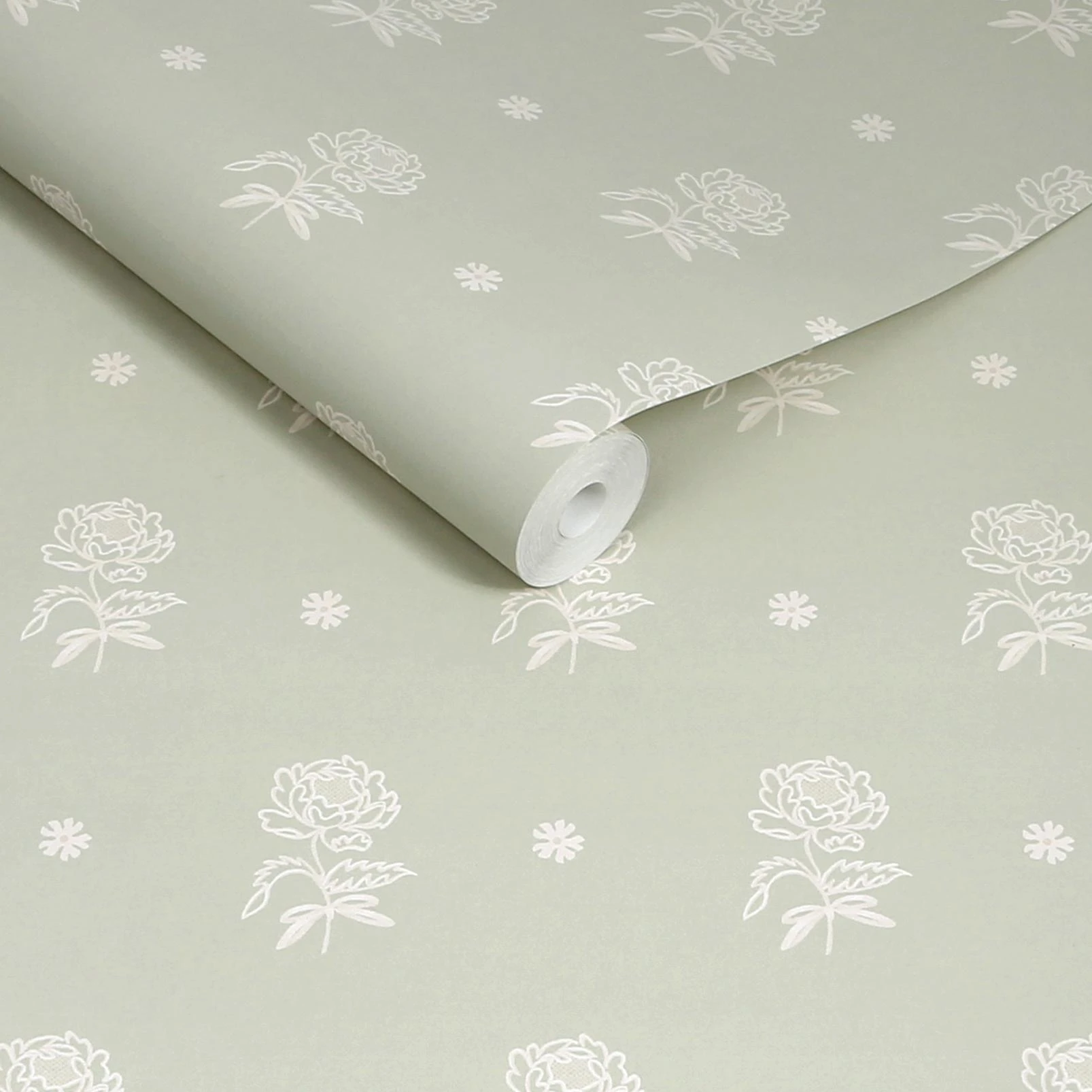 Cath Kidston Spitalfield Bunches Sage Wallpaper - 145330_ROLLSHOT_SPITALFIELD BUNCHES SAGE_01.jpg