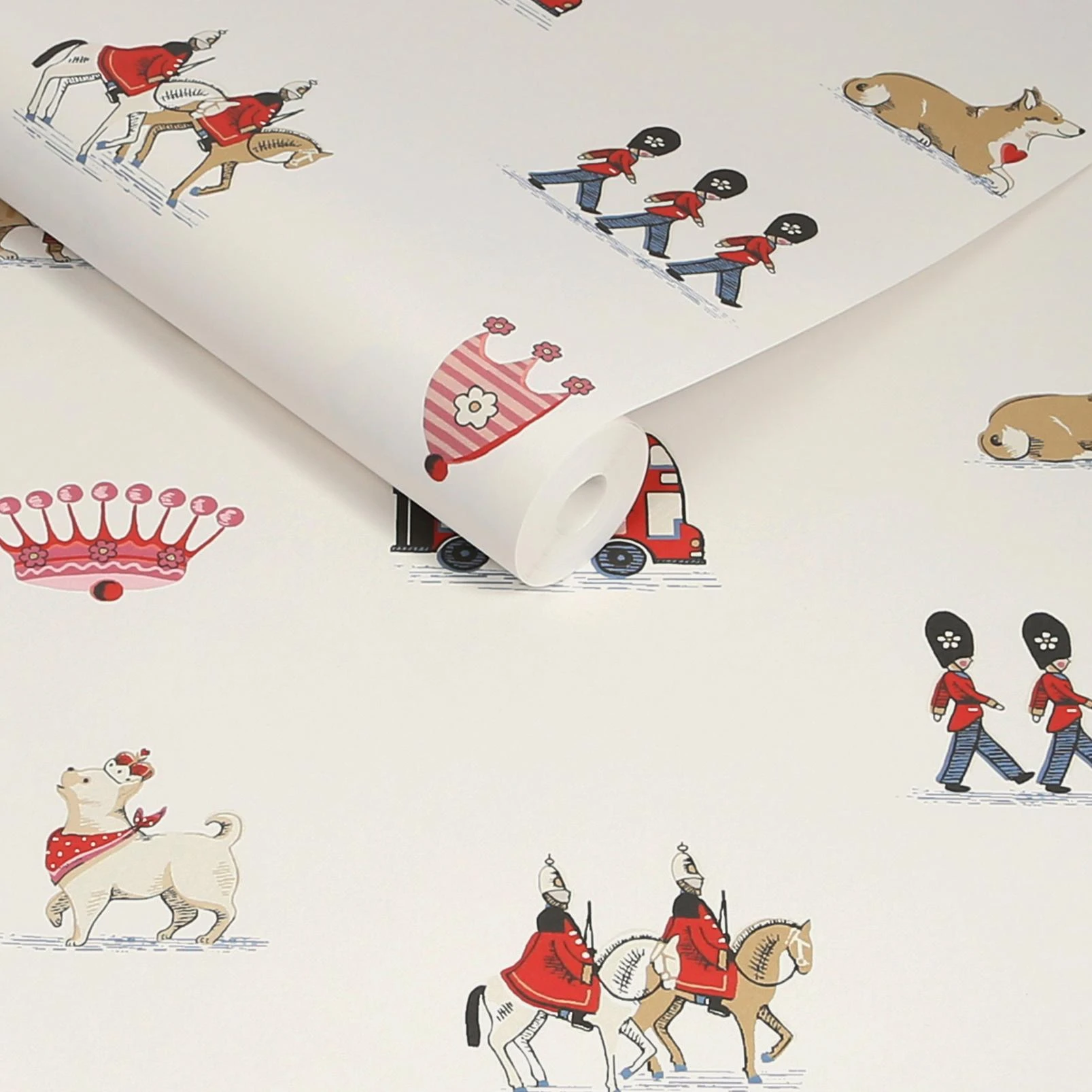 Cath Kidston Queenie's London Cream Wallpaper - 145324_ROLLSHOT_QUEENIES LONDON CREAM_01.jpg