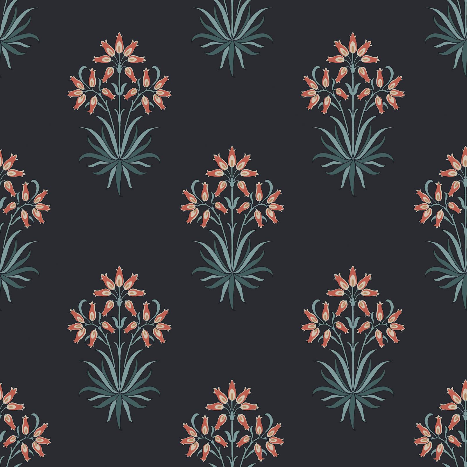 Hyacinth Flower Midnight Wallpaper - 145691_TILE_HYACINTH FLOWER MIDNIGHT_01.jpg