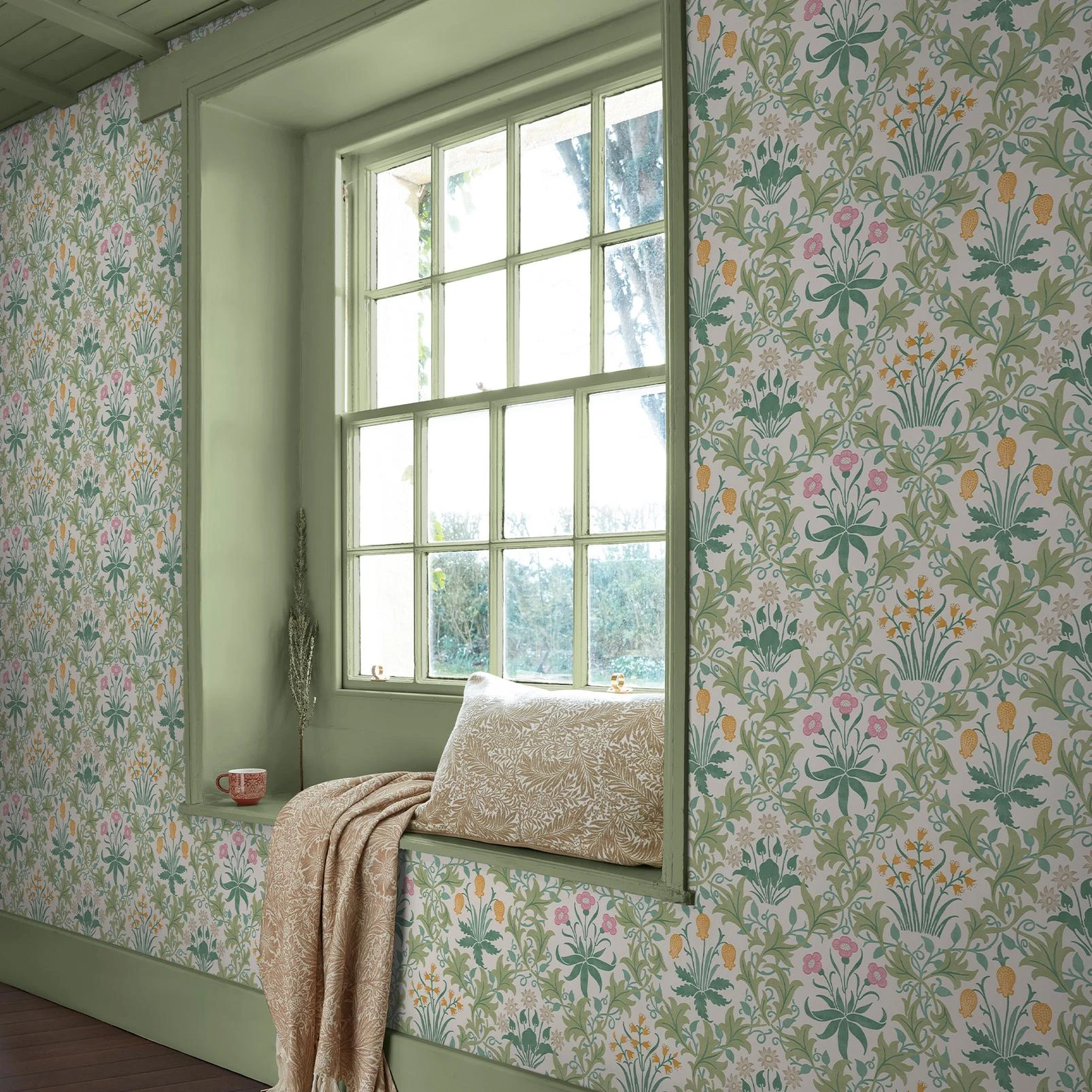 Celandine Spring Garden Wallpaper - 145680_ROOMSET_CELANDINE SPRING GARDEN_01.jpg