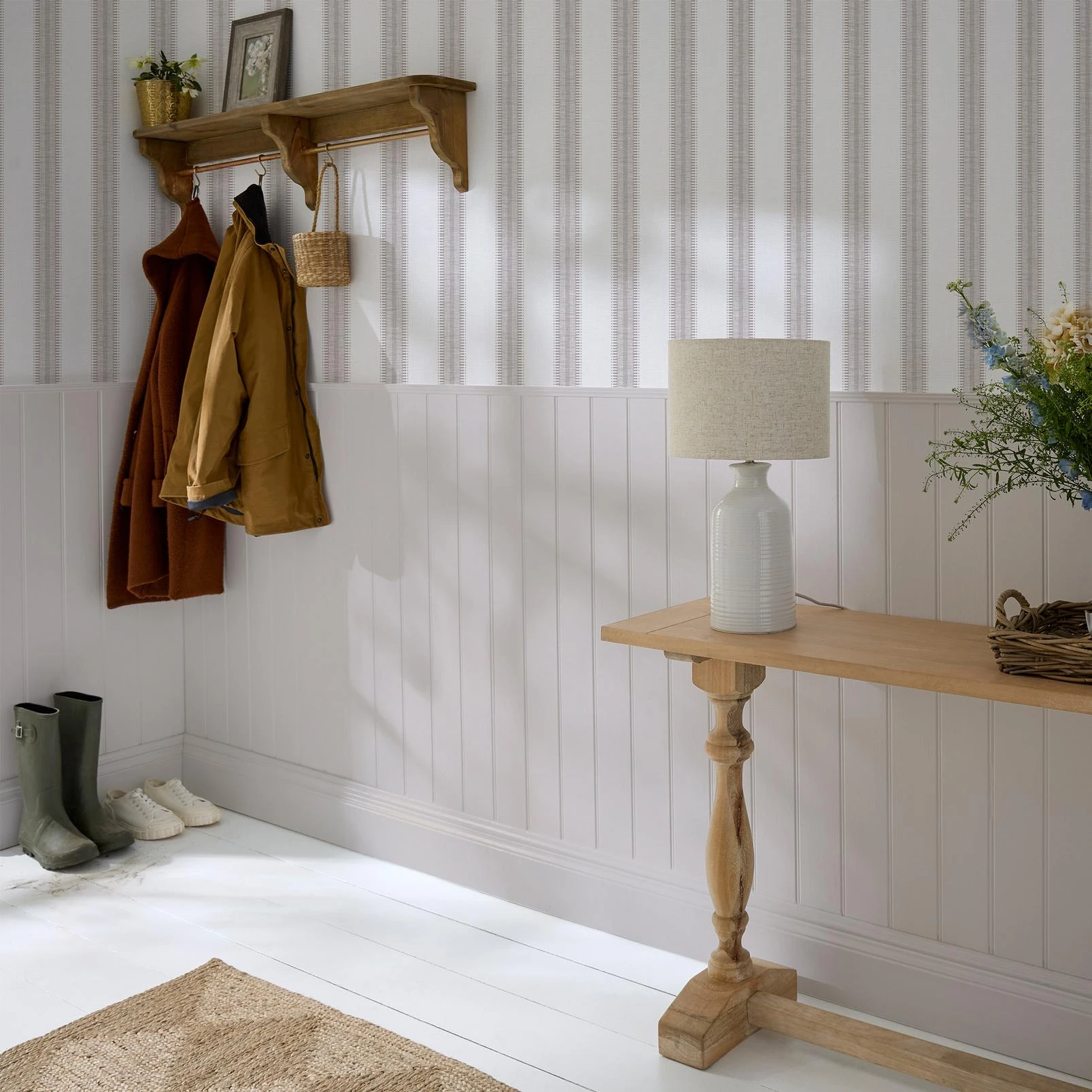 Sonnet Stripe Sand Wallpaper - 145482_ROOMSET_SONNET_STRIPE_SAND_01.jpg