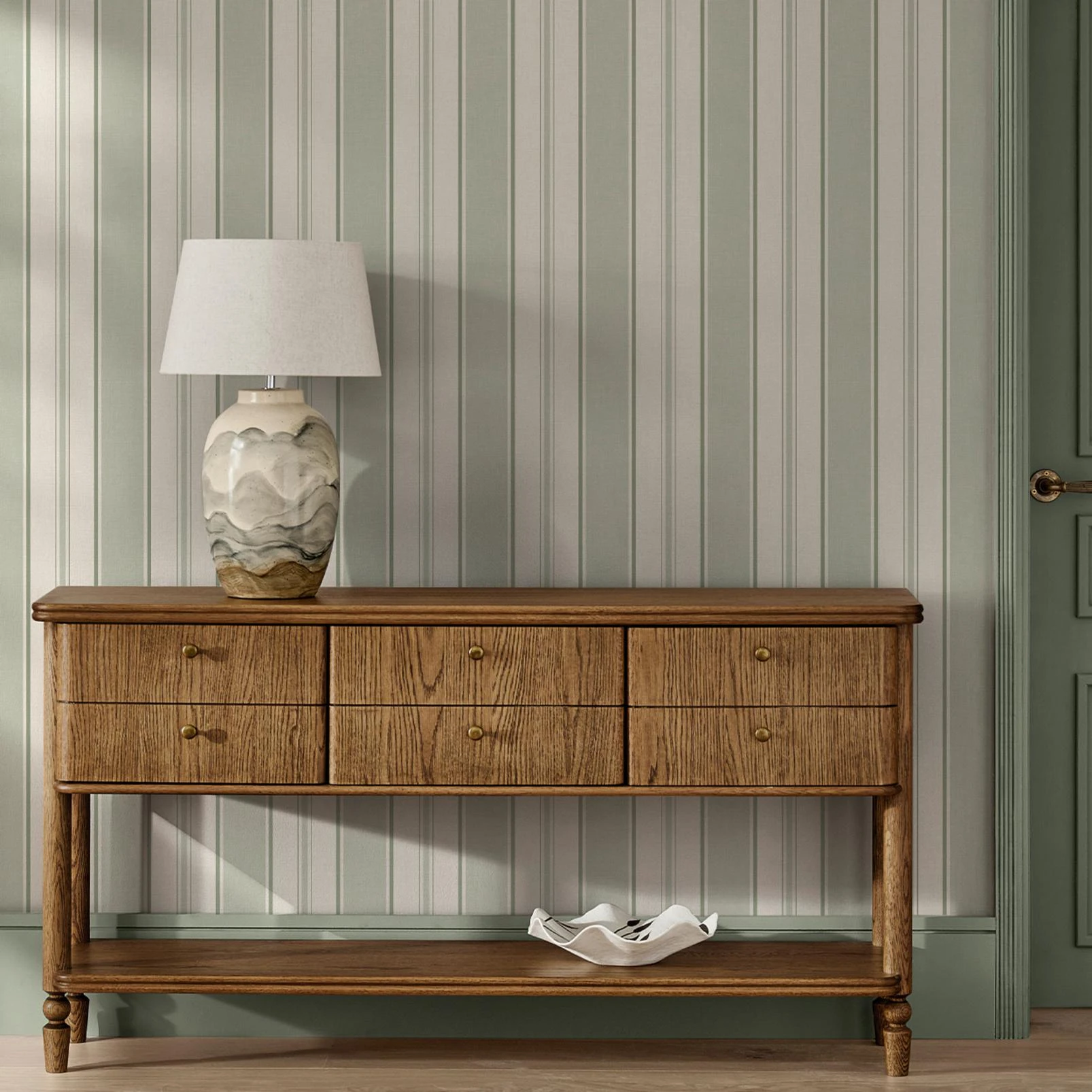 Next Sage Country Stripe Wallpaper - 145601_ROOMSET_SAGE COUNTRY STRIPE_01.jpg