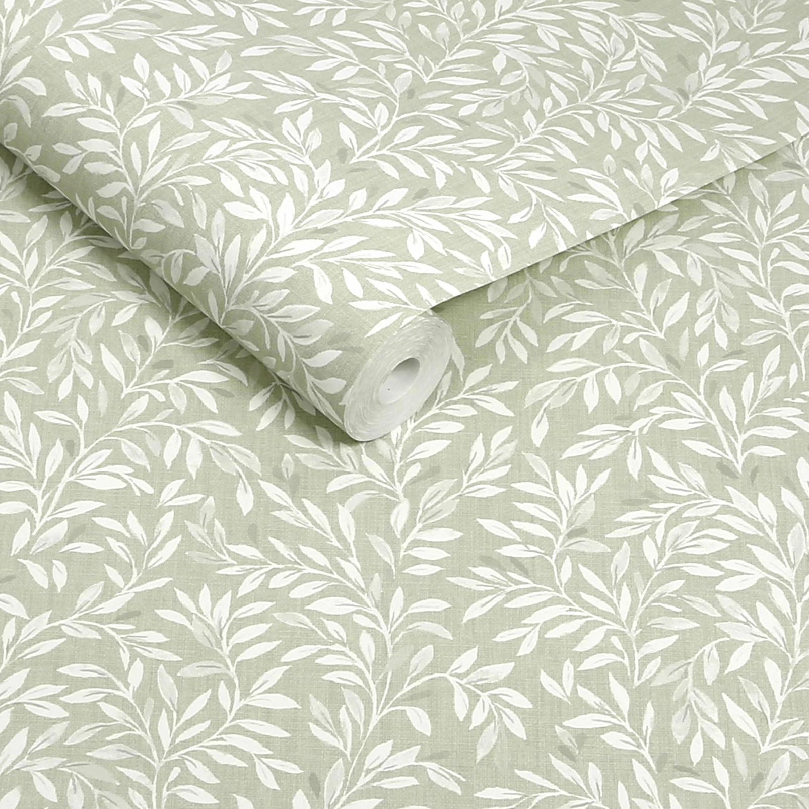 Next Sage Ditsy Leaf Wallpaper - 145597_ROLLSHOT_SAGE DITSY LEAF_01.jpg
