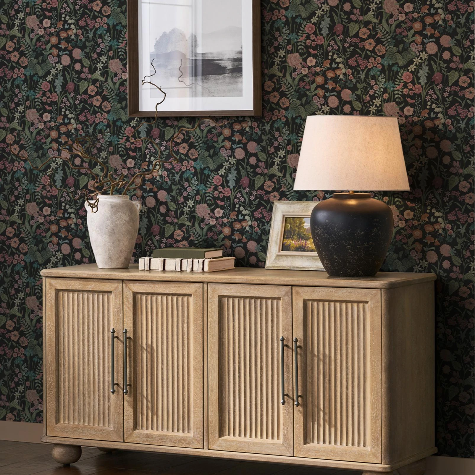 Next Night Botanical Floral Wallpaper - 145643_ROOMSET_NIGHT BOTANICAL FLORAL_01.jpg