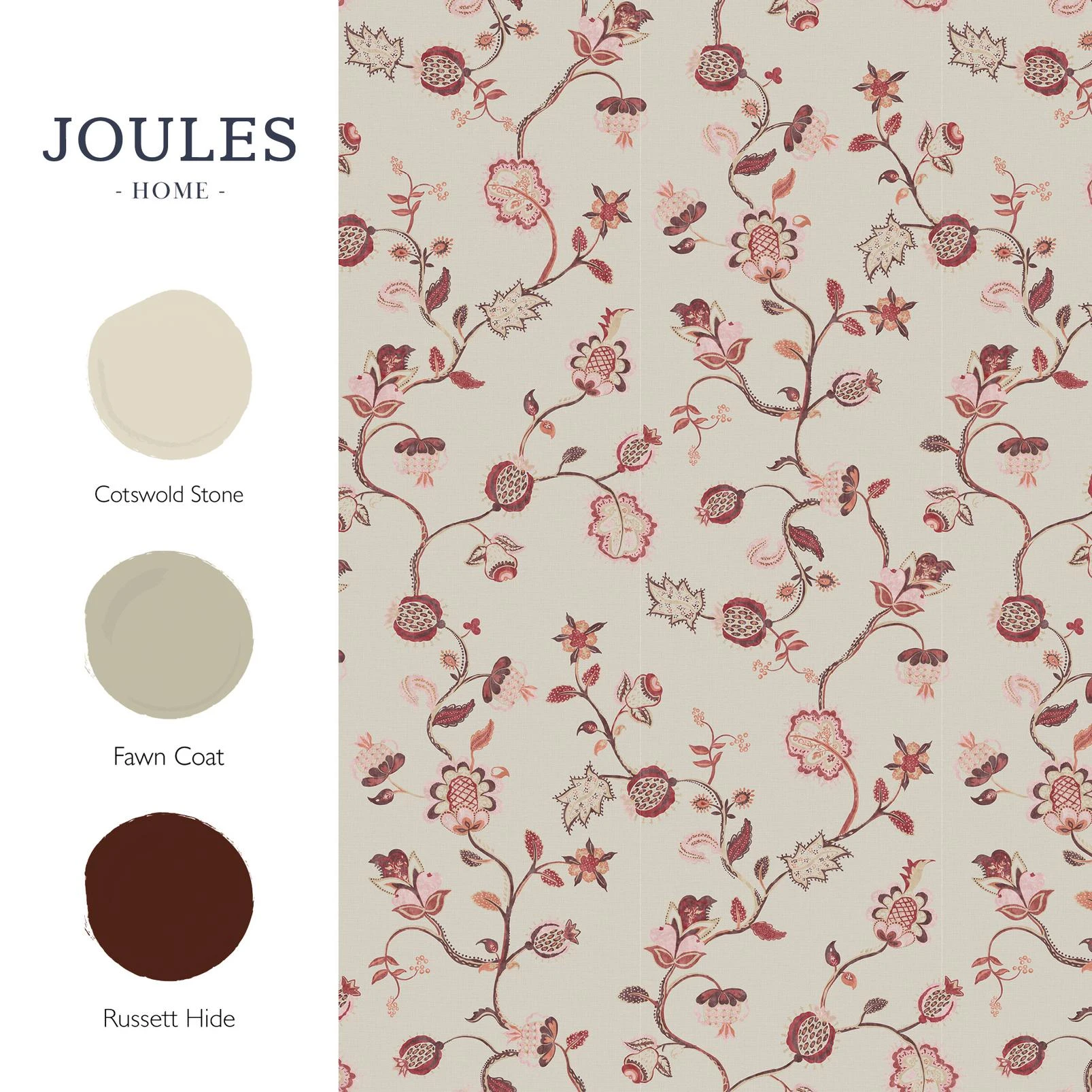 Joules Tree Of Life Floral Red & Pink Wallpaper - 145386_FLATLAY_TREE OF LIFE FLORAL_01.jpg