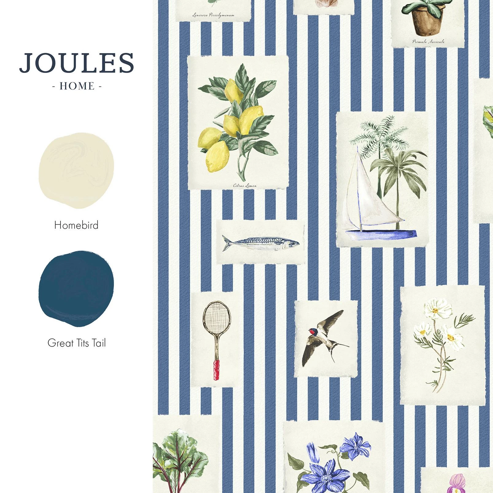 Joules Gallery Wall Stripe Blue Wallpaper - 145389_FLATLAY_GALLERY WALL STRIPE BLUE_01.jpg