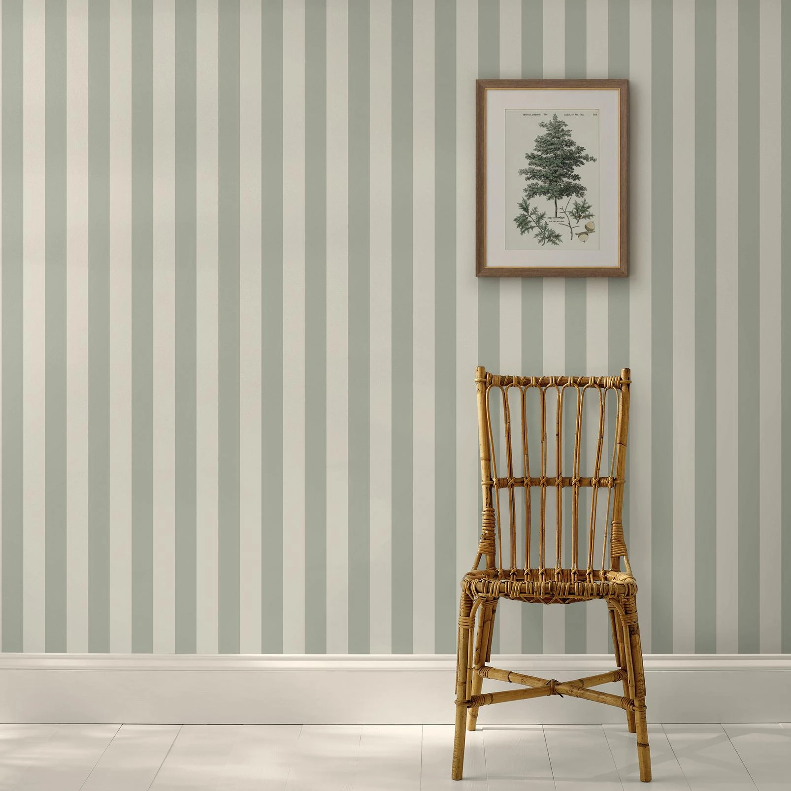 Martha Stewart Classic Stripe Fennel Seed Wallpaper - 146825_ROOMSET_CLASSIC STRIPE FENNEL SEED_02.jpg