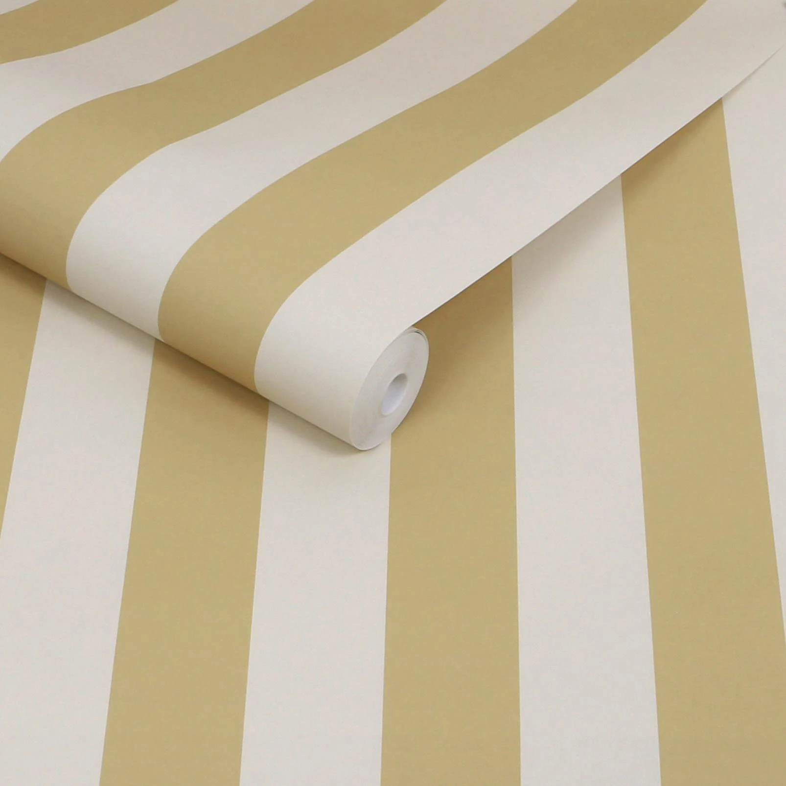 Martha Stewart Classic Stripe Antique Gold Wallpaper - 146822_ROLLSHOT_CLASSIC STRIPE ANTIQUE GOLD_01.jpg
