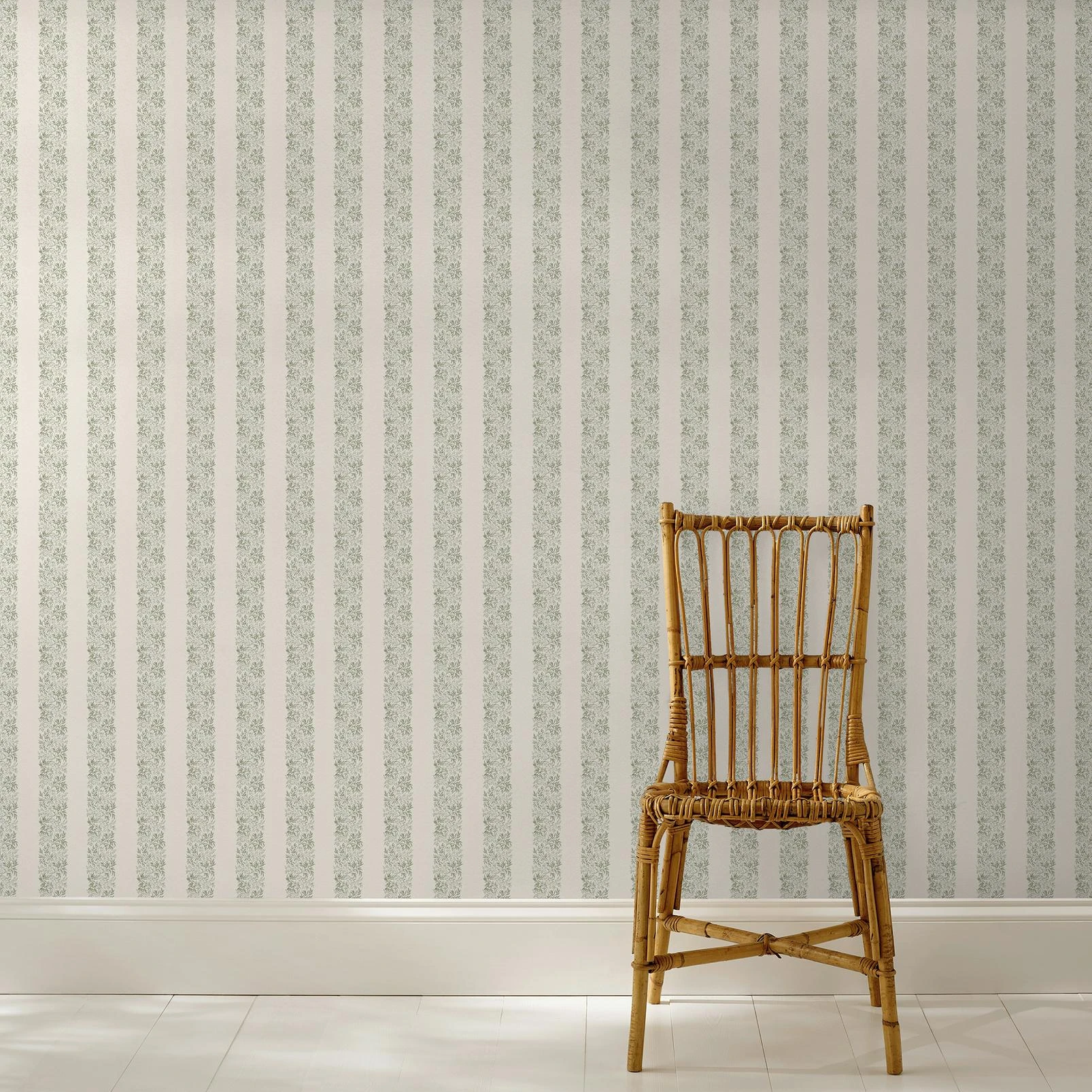 Martha Stewart Heritage Garden Stripe Moss Wallpaper - 146819_ROOMSET_HERITAGE GARDEN STRIPE MOSS_01.jpg