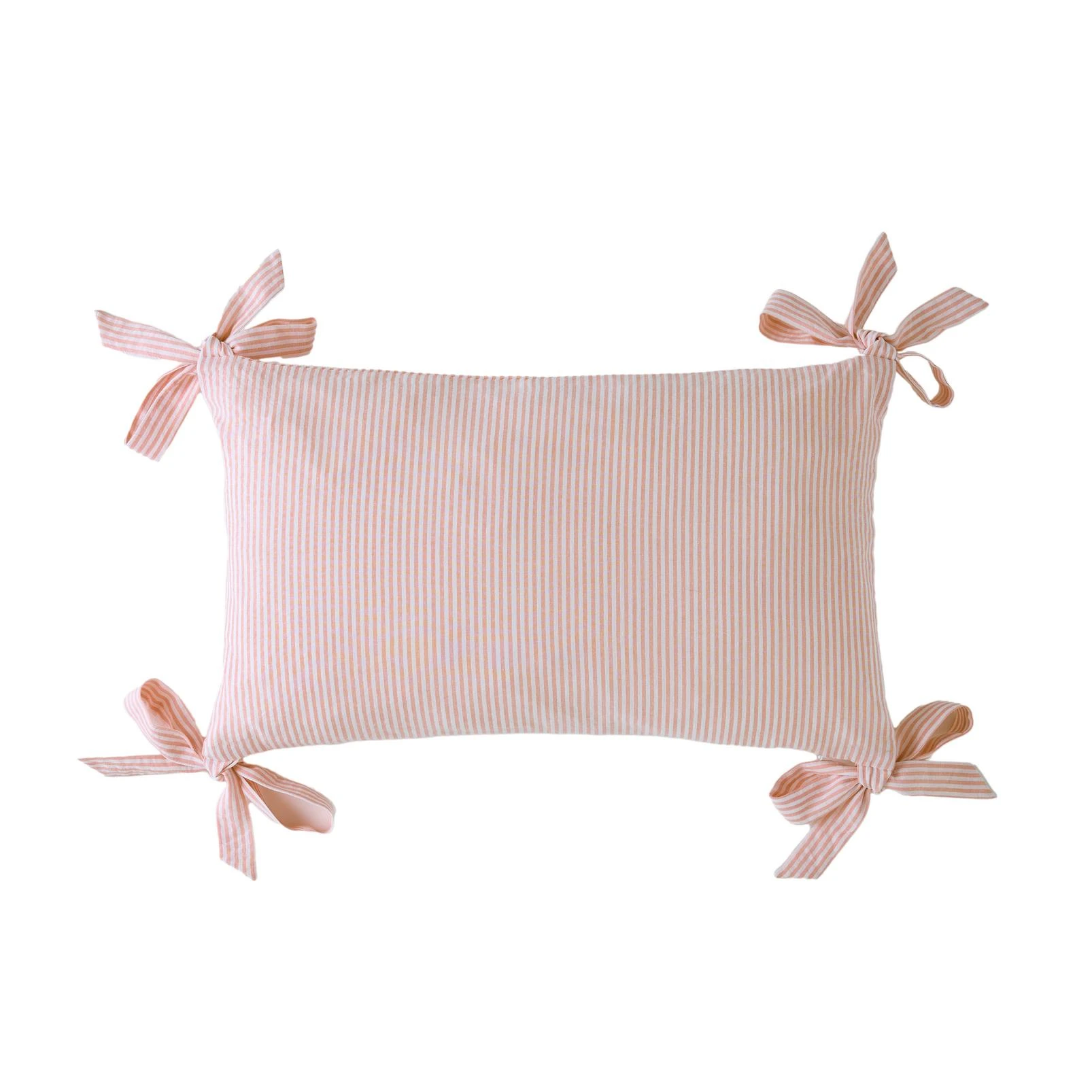 Laura Ashley Flaxley Stripe Pink Cushion - LAFLAX0142_MAINTILE_FLAXLEY_STRIPE_PINK_CUSHION_01.jpg