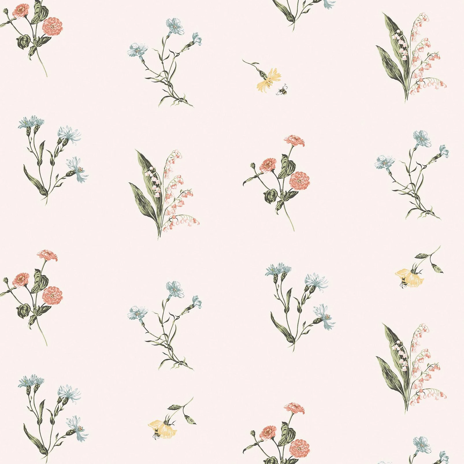 Laura Ashley Cornflower Multi Wallpaper - 146953_TILE_CORNFLOWER MULTI_01.jpg