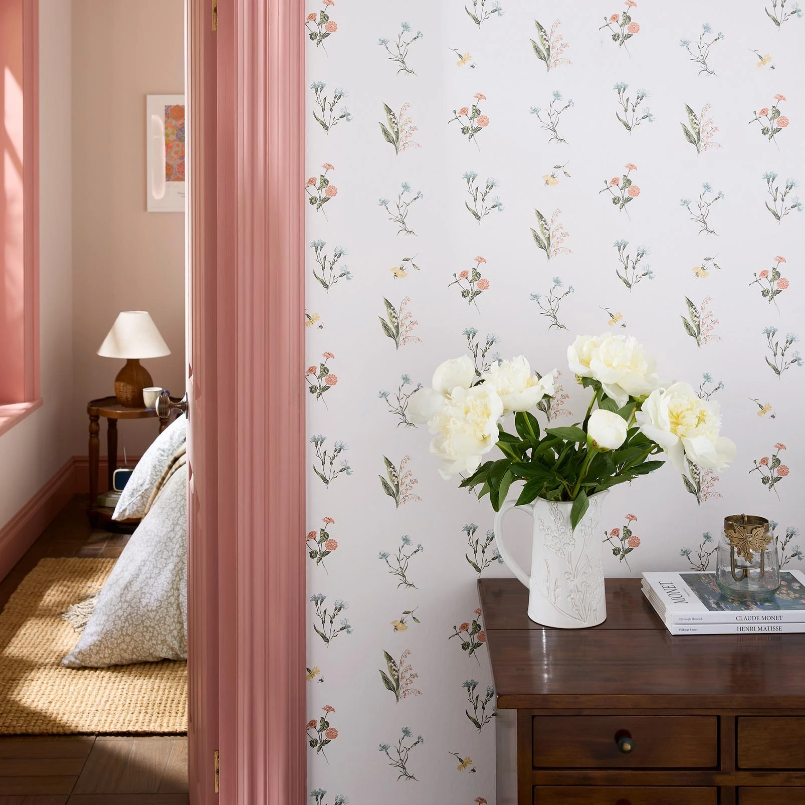 Laura Ashley Cornflower Multi Wallpaper - 146953_ROOMSET_CORNFLOWER MULTI_02.jpg