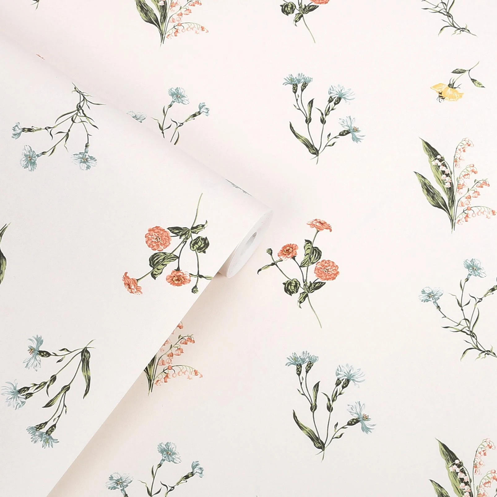 Laura Ashley Cornflower Multi Wallpaper - 146953_ROLLSHOT_CORNFLOWER MULTI_01.jpg