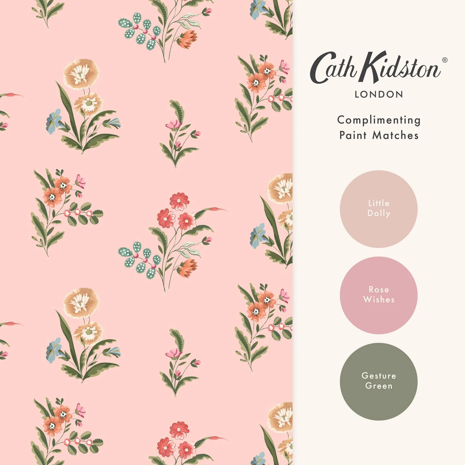 Cath Kidston Flutter Bunches Pink Wallpaper - 149123_FLATLAY_FLUTTER BUNCHES PINK_01.jpg