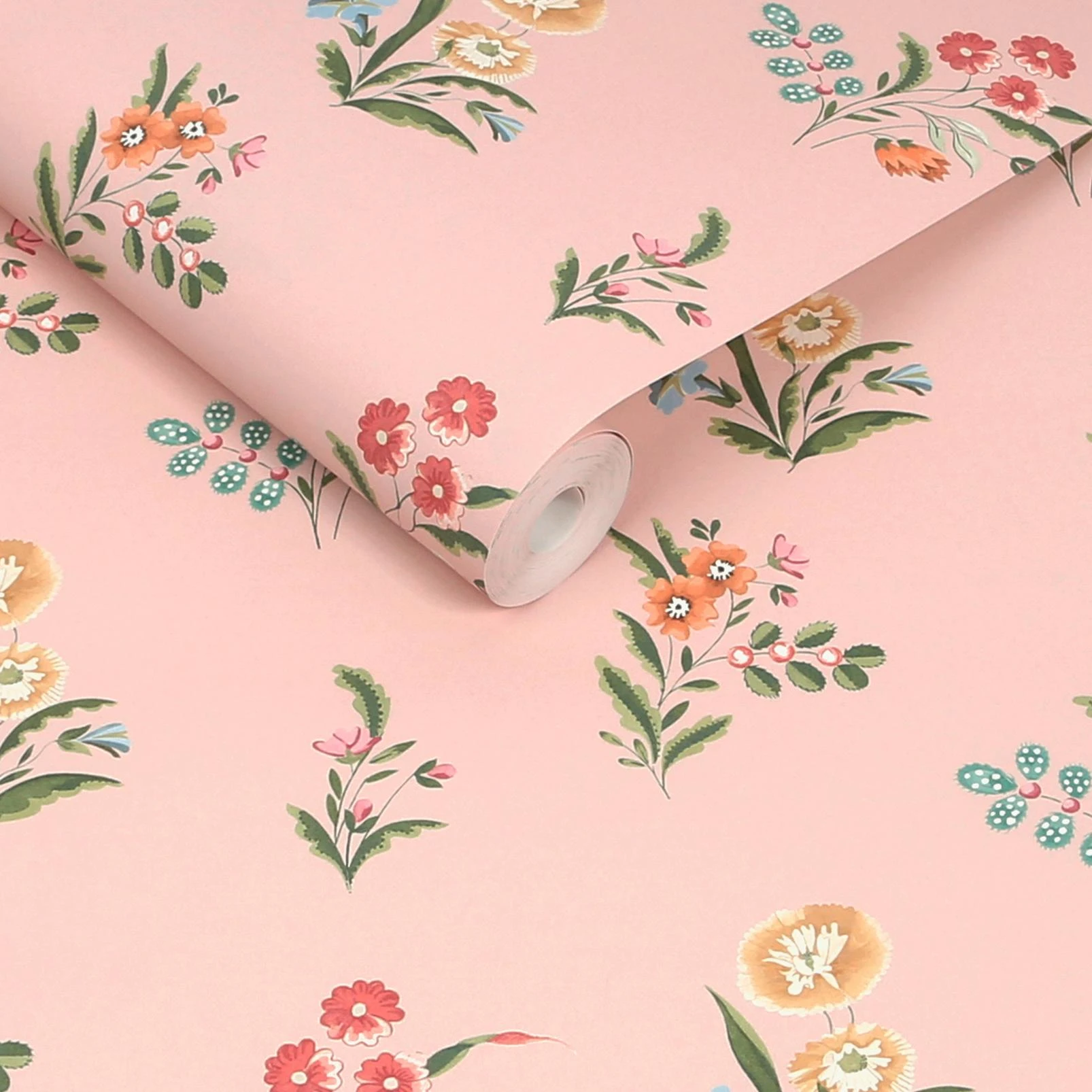 Cath Kidston Flutter Bunches Pink Wallpaper - 149123_ROLLSHOT_FLUTTER BUNCHES PINK_01.jpg