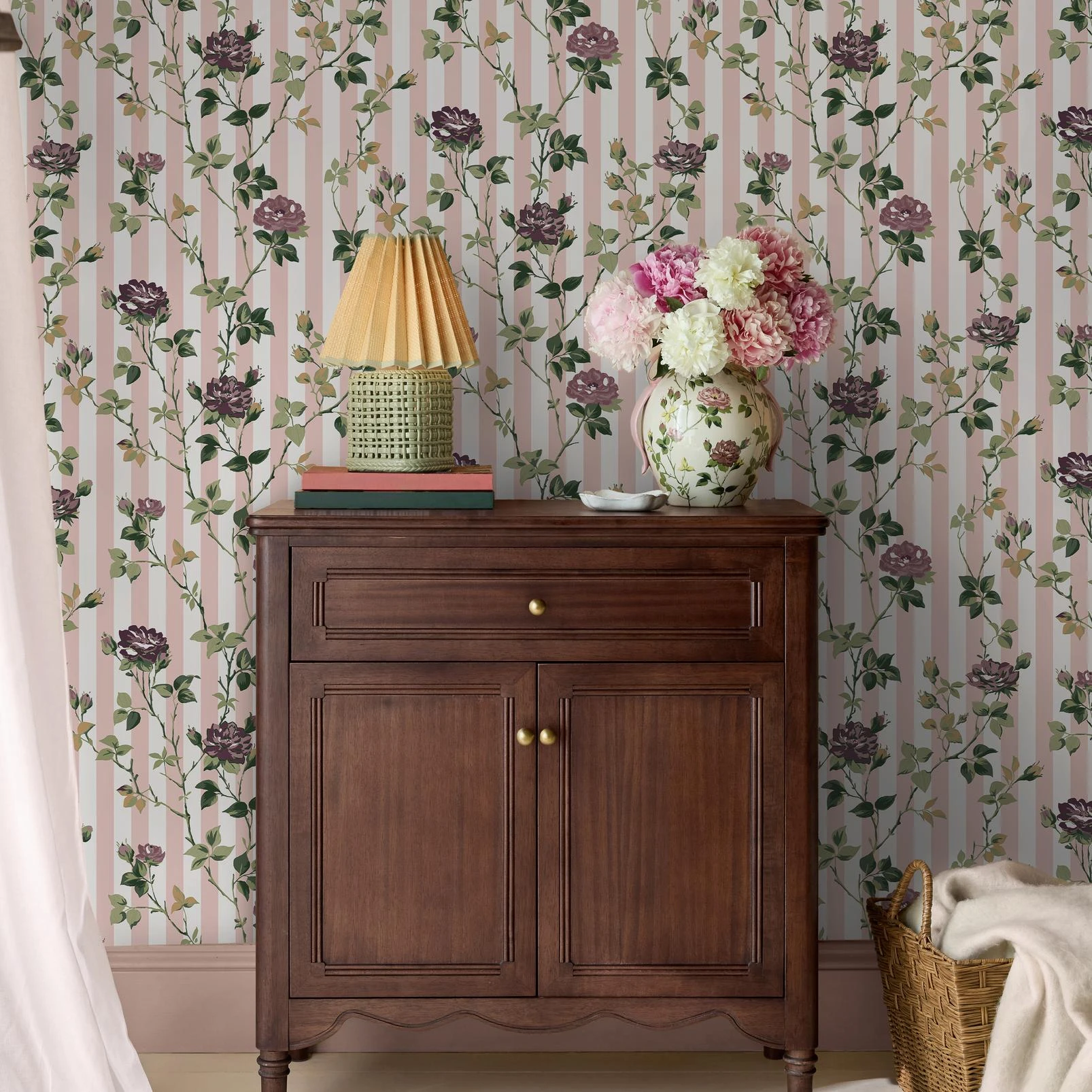 Cath Kidston Climbing Rose Pink and Mauve Wallpaper - 149130_ROOMSET_CLIMBING ROSE PINK AND MAUVE_01.jpg