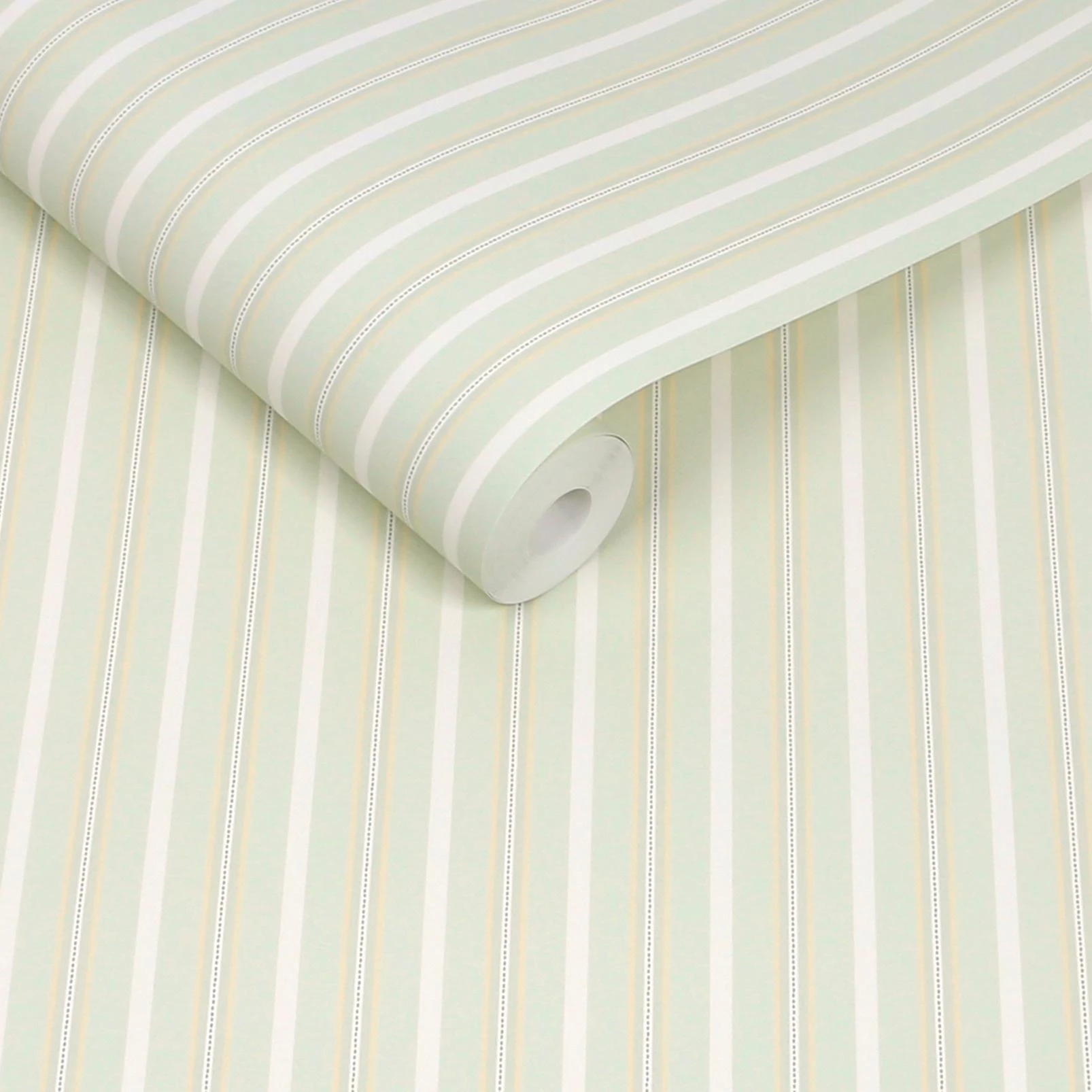 Cath Kidston Stitched Stripe Sage Wallpaper - 149140_ROLLSHOT_STITCHED STRIPE SAGE_01.jpg