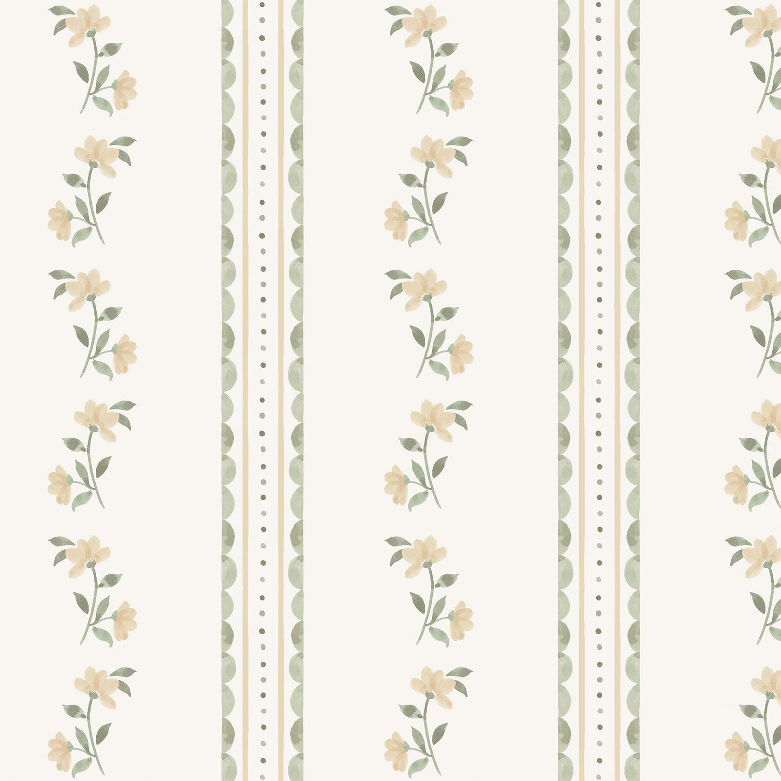 Cath Kidston Treasure Floral Lemon and Sage Wallpaper - 149124_TILE_TREASURE FLORAL LEMON AND SAGE_01.jpg