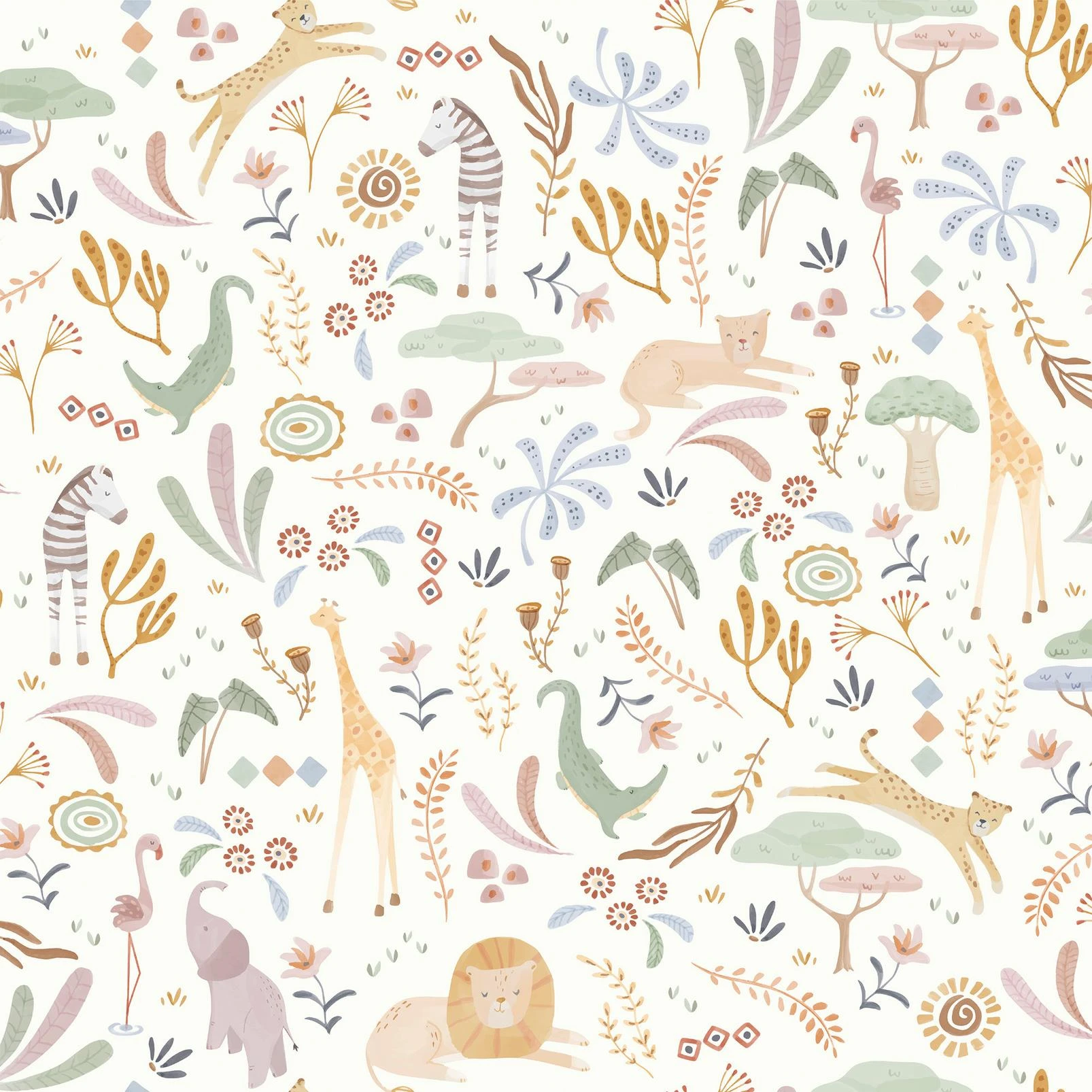 Little Dutch Safari Wonders Wallpaper - WD110047_TILE_SAFARI_WONDERS_01.jpg