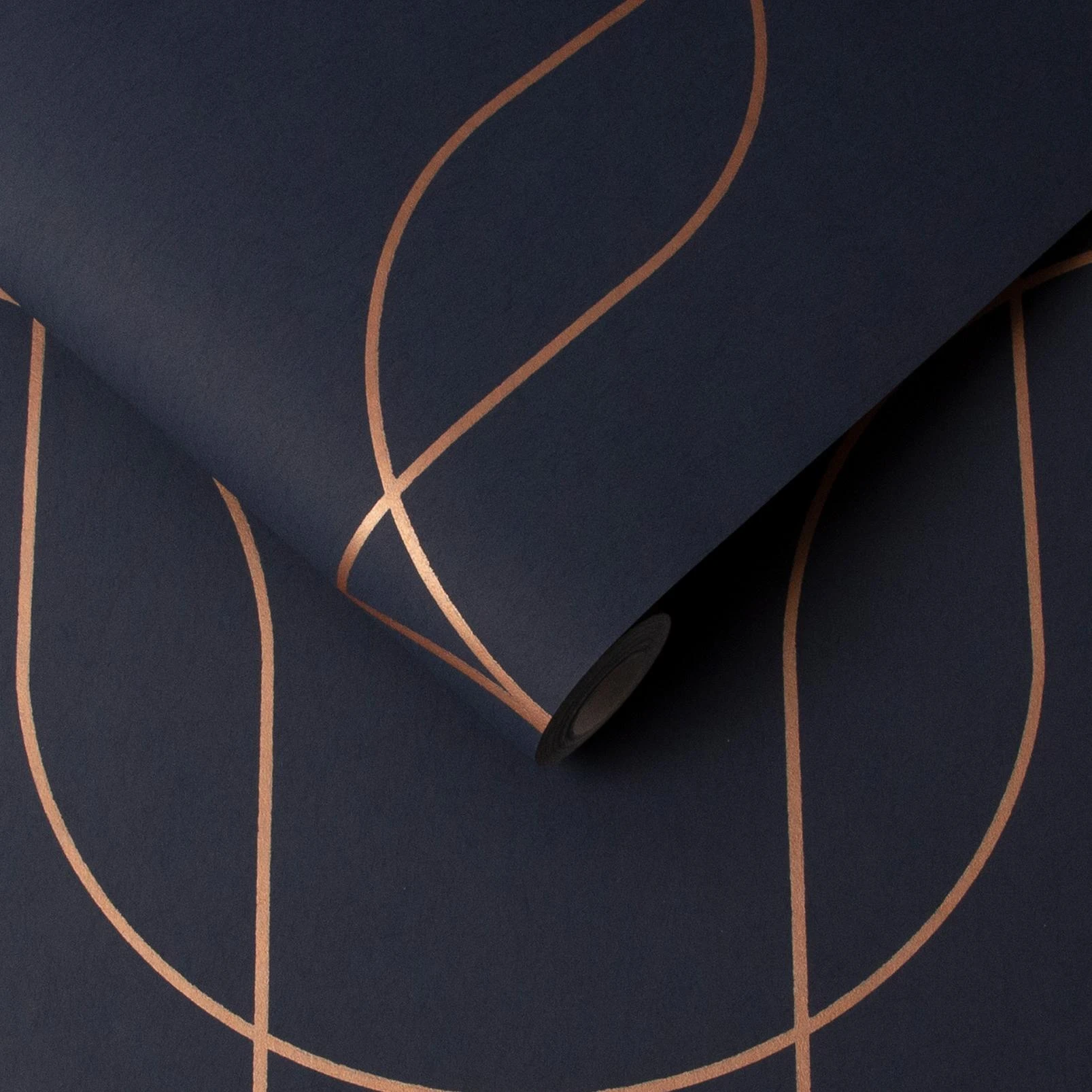 Palais Navy & Copper Wallpaper - 112189_ROLLSHOT_PALAIS NAVY & COPPER_01.jpg