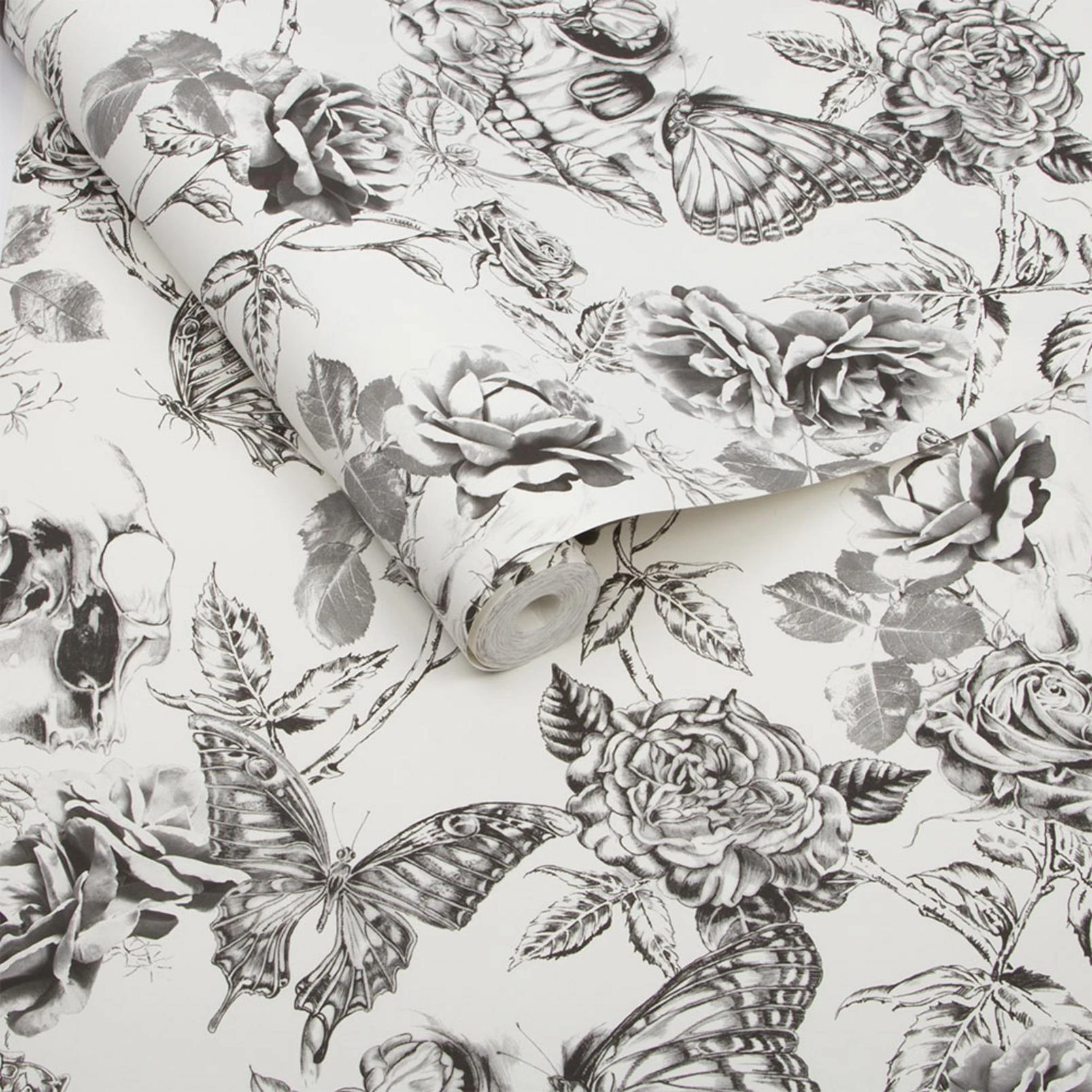 Skull Roses Wallpaper - 104560_ROLLSHOT_01.jpg