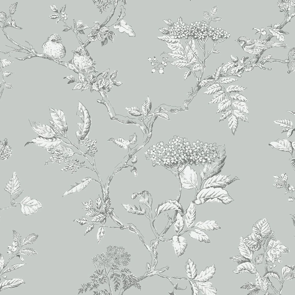 laura ashley elderwood duck egg wallpaper