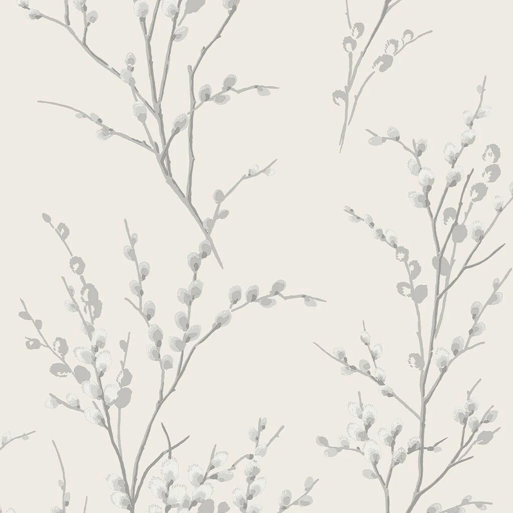 laura ashley pussy willow steel wallpaper