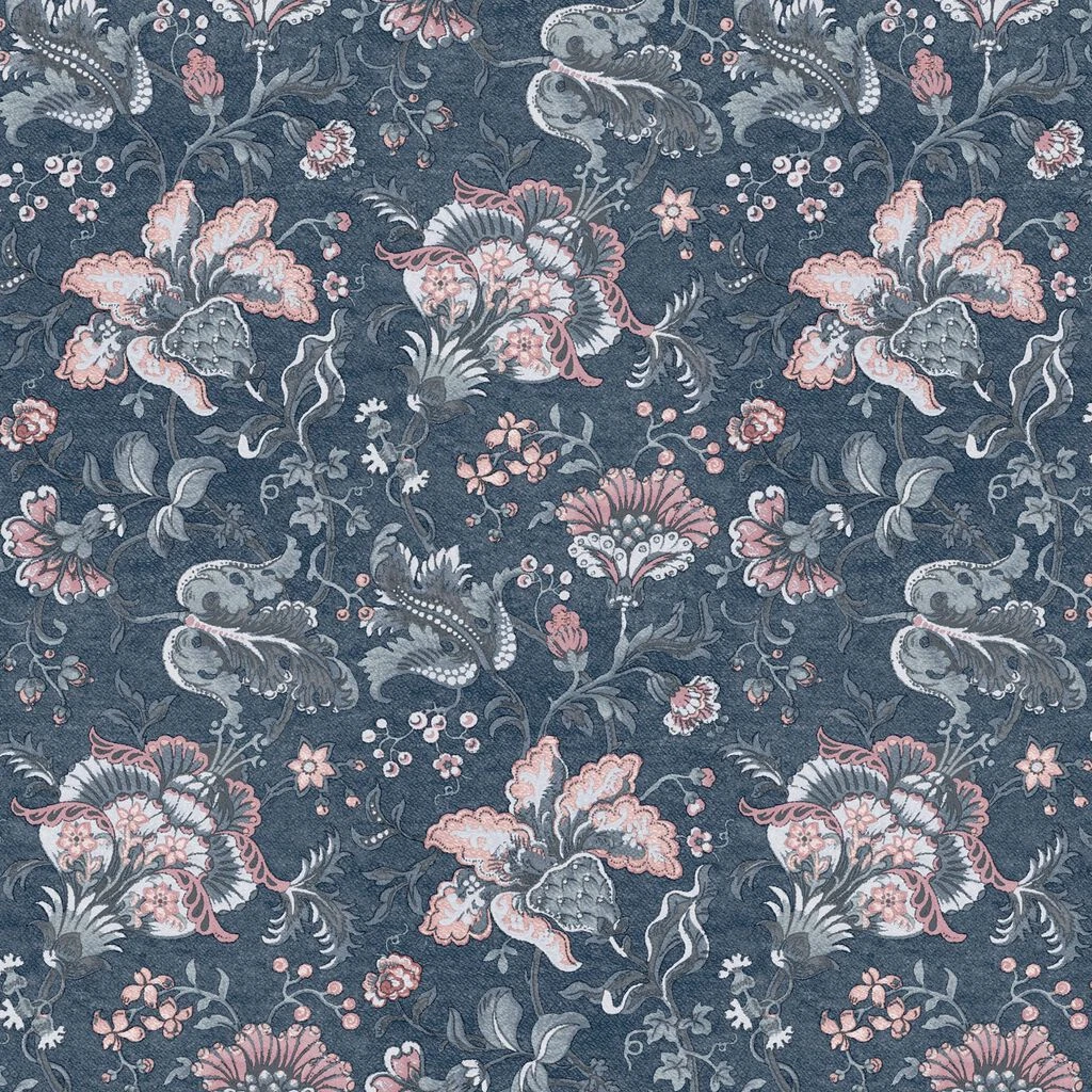 laura ashley portia dark seaspray wallpaper