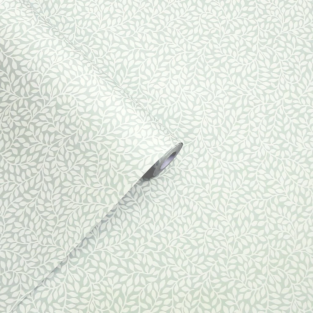 Laura Ashley Little Vines Duck Egg Wallpaper