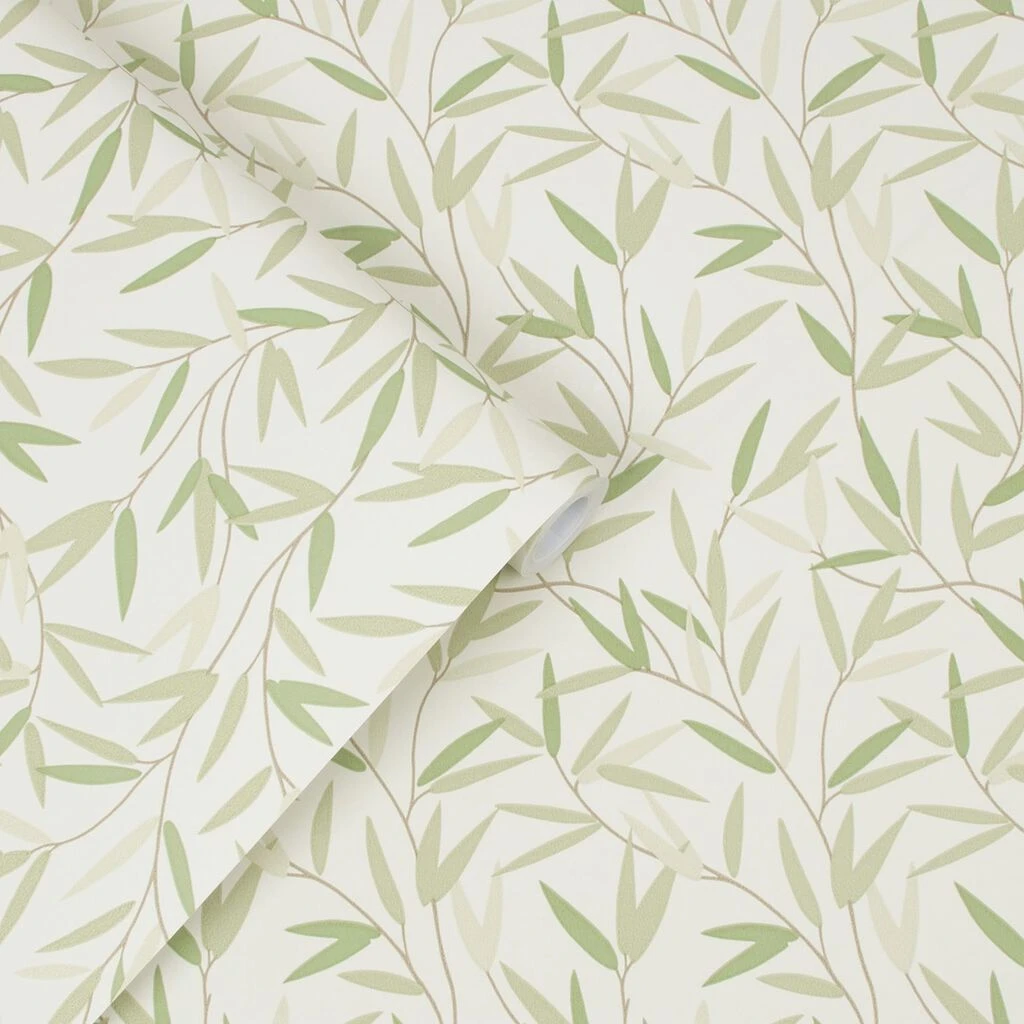 Laura Ashley Willow Leaf Hedgerow Wallpaper