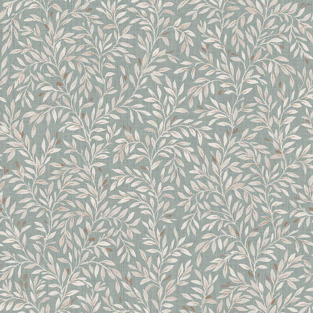next ditsy leaf duck egg wallpaper