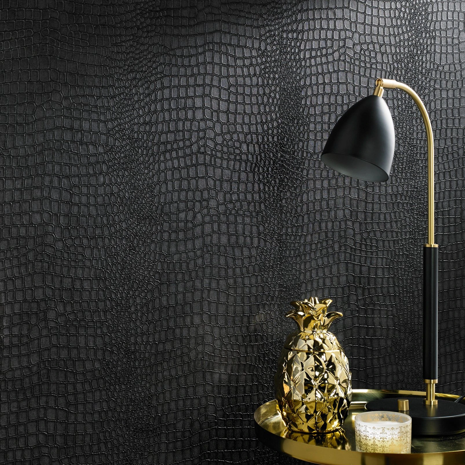 Crocodile Charcoal Wallpaper - 32-659_ROOMSET_01.jpg
