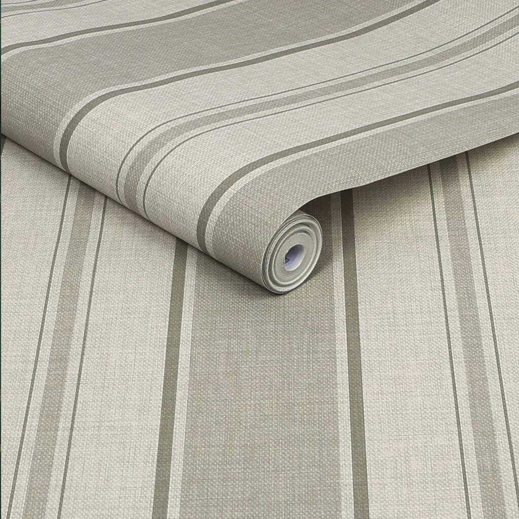 next country stripe neutral wallpaper